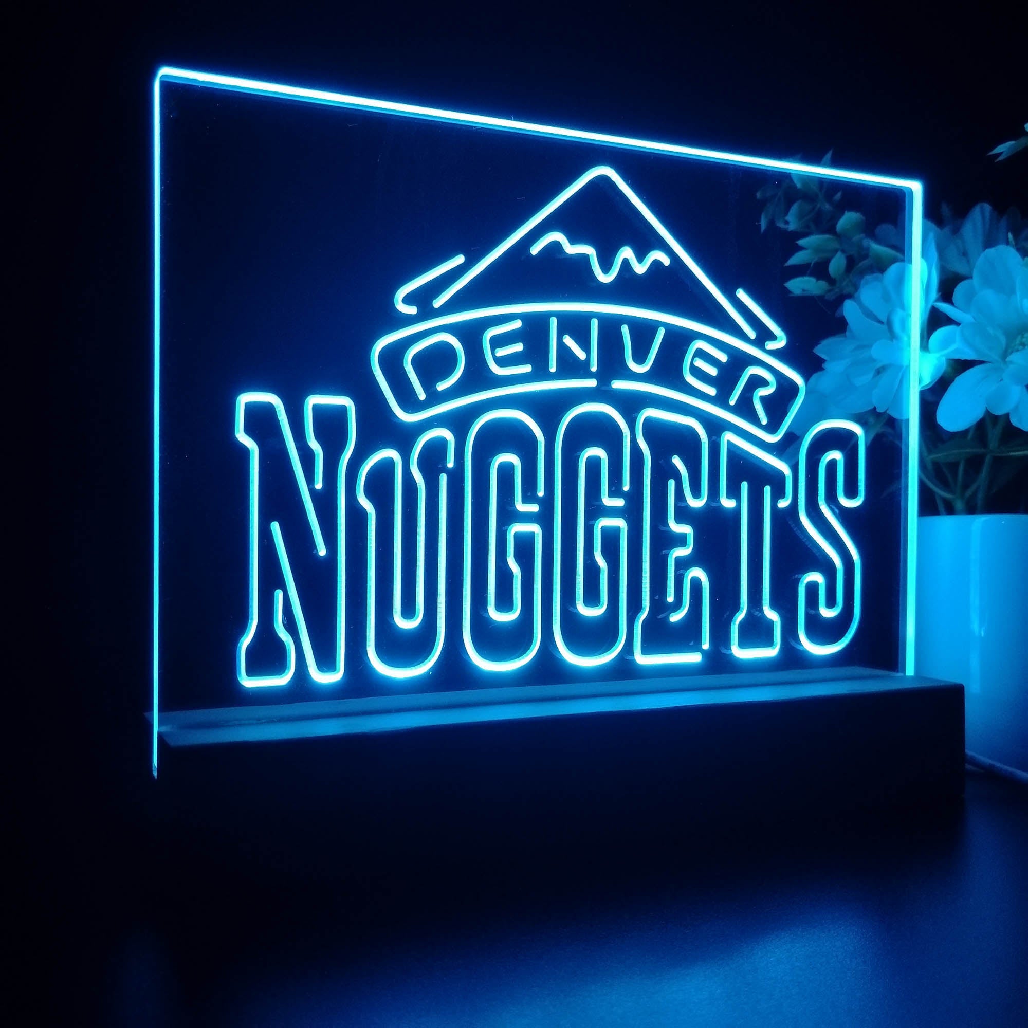 Denver Nuggets 3D LED Illusion Sport Team Night Light