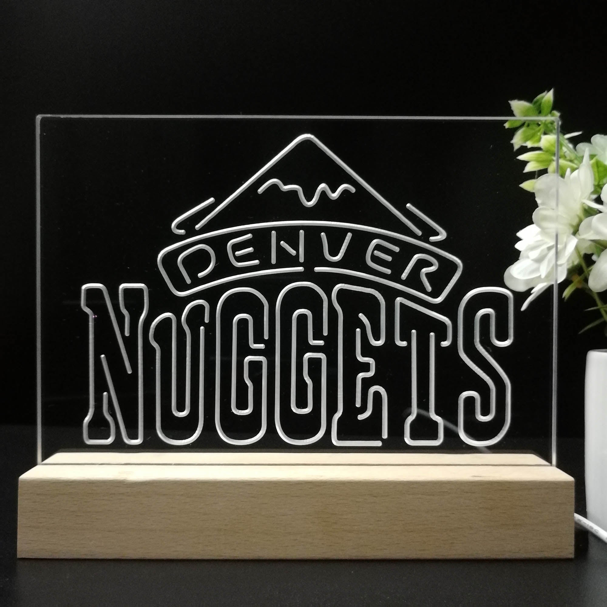 Denver Nuggets 3D LED Illusion Sport Team Night Light