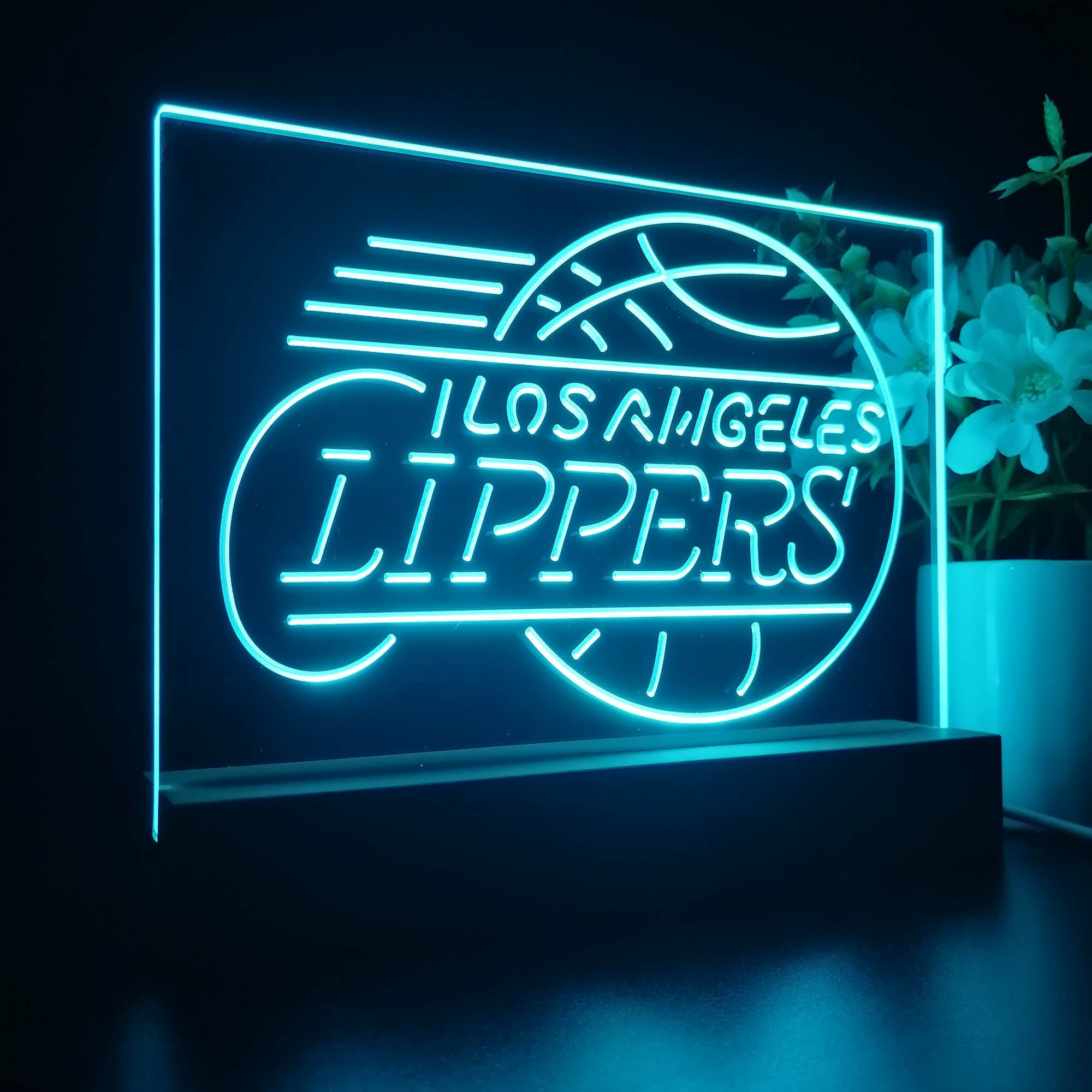 Los Angeles Clippers 3D LED Optical Illusion Sport Team Night Light