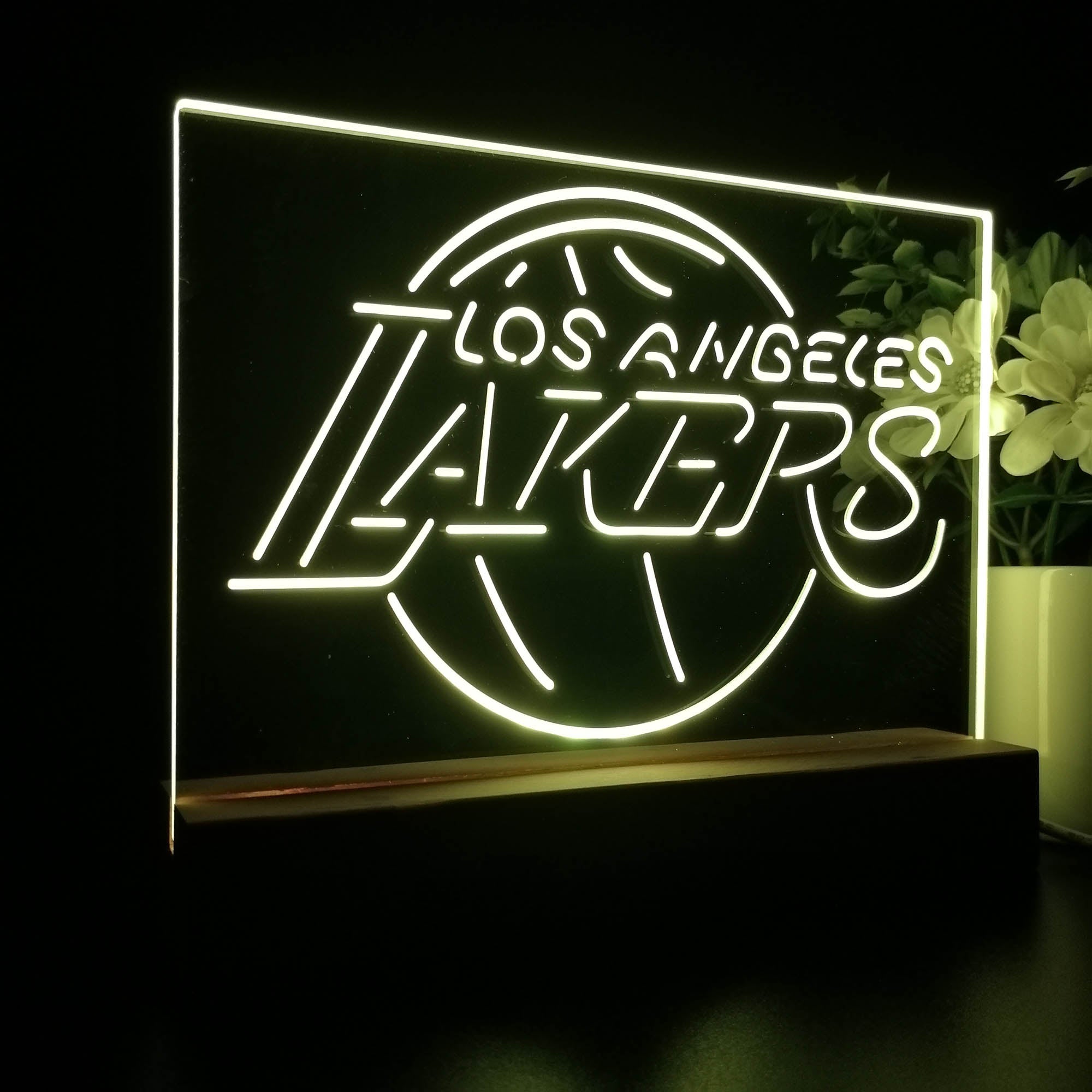 Los Angeles Lakers 3D LED Illusion Sport Team Night Light