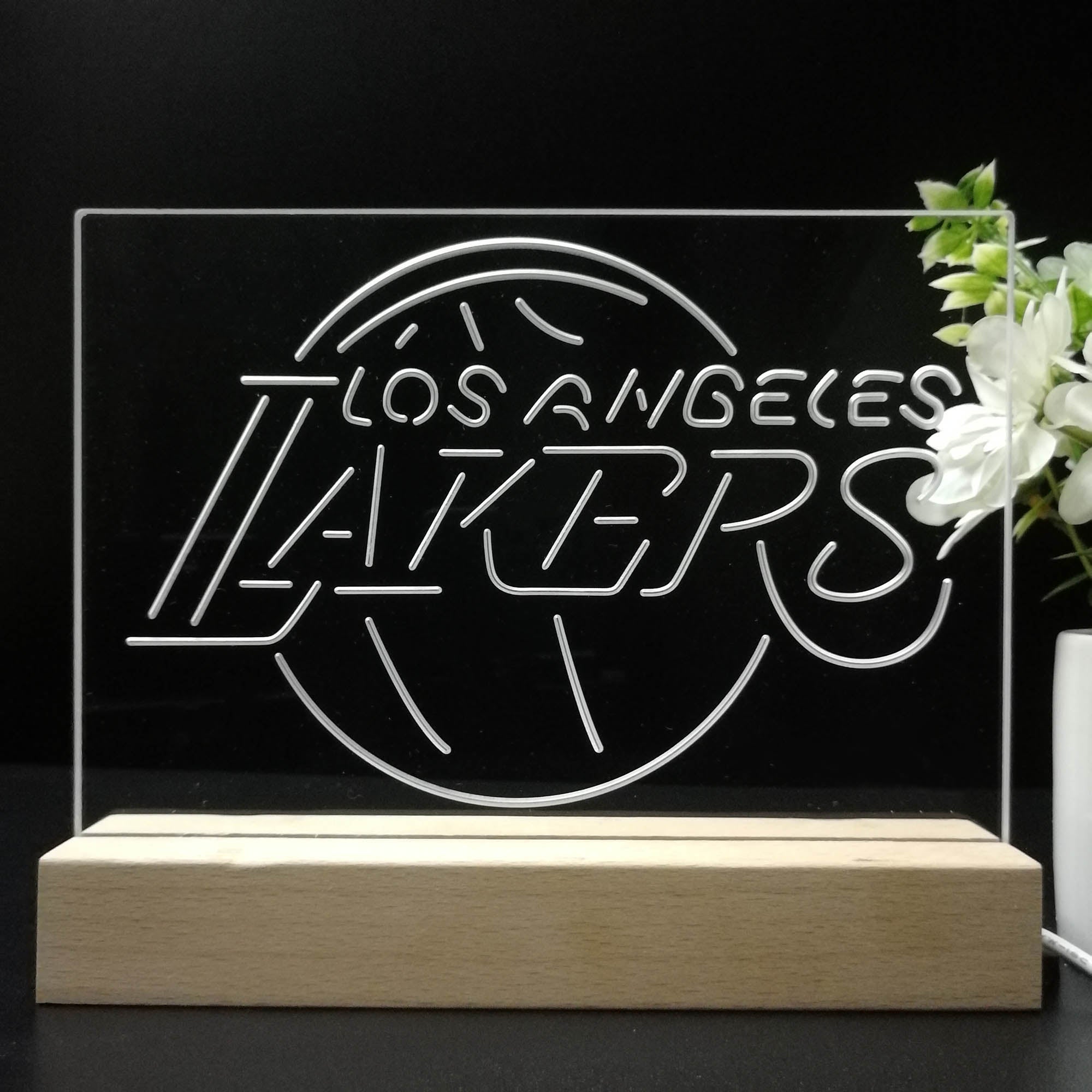 Los Angeles Lakers 3D LED Optical Illusion Sport Team Night Light