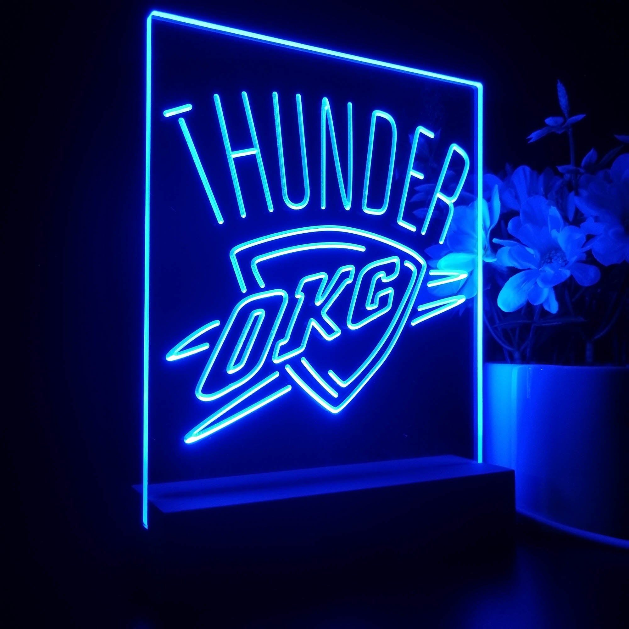 Oklahoma City Thunder 3D LED Optical Illusion Sport Team Night Light