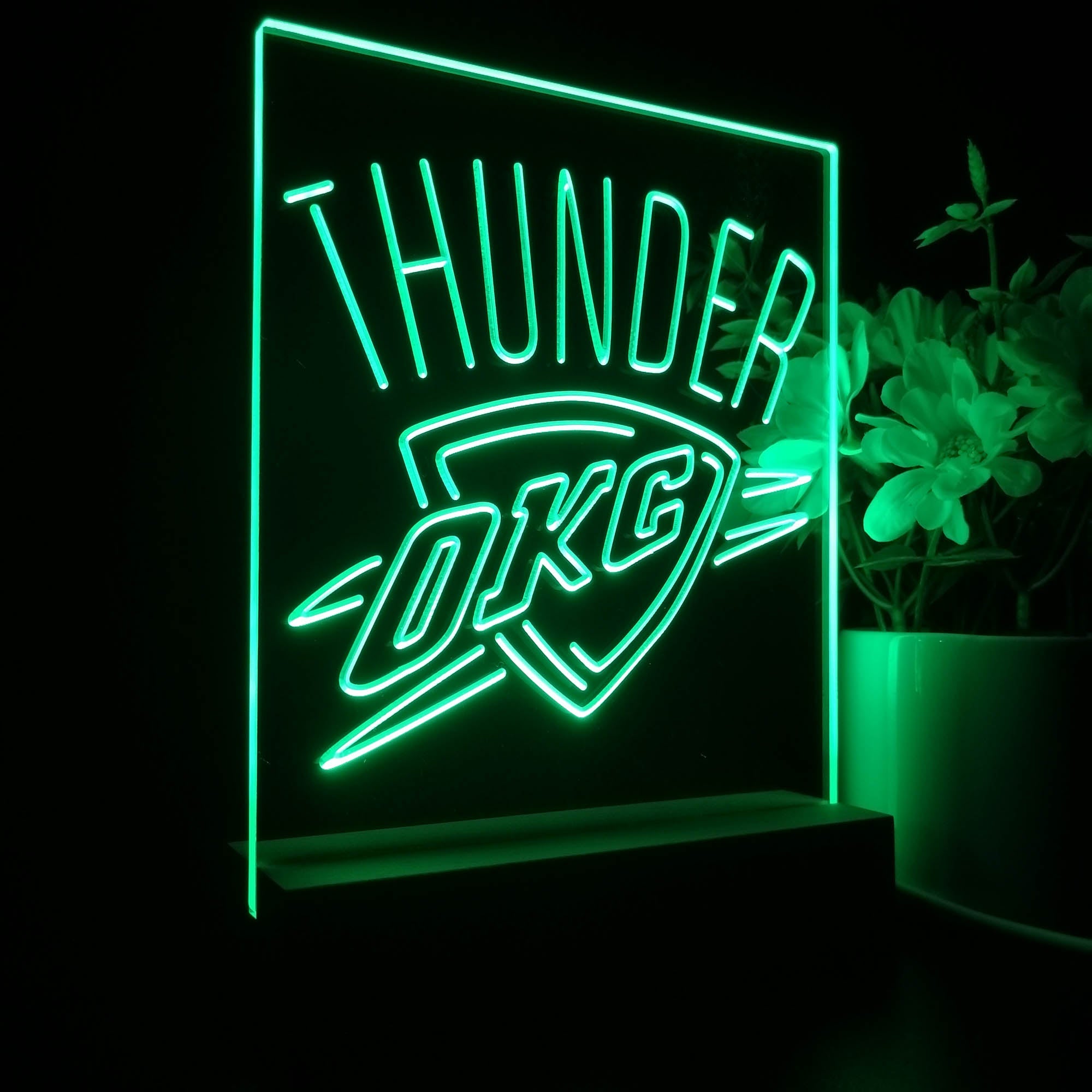 Oklahoma City Thunder 3D LED Optical Illusion Sport Team Night Light