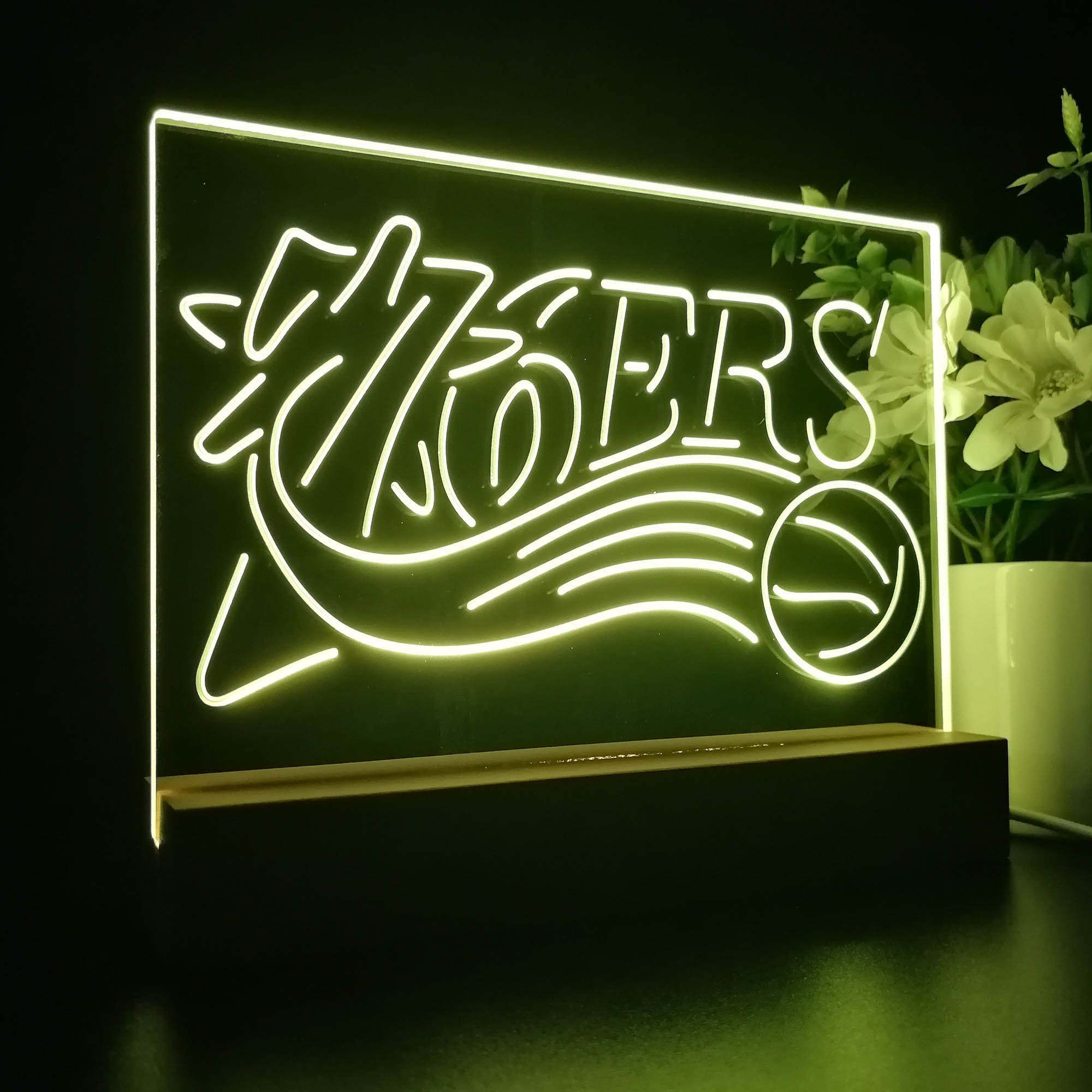 Philadelphia 76ers 3D LED Optical Illusion Sport Team Night Light