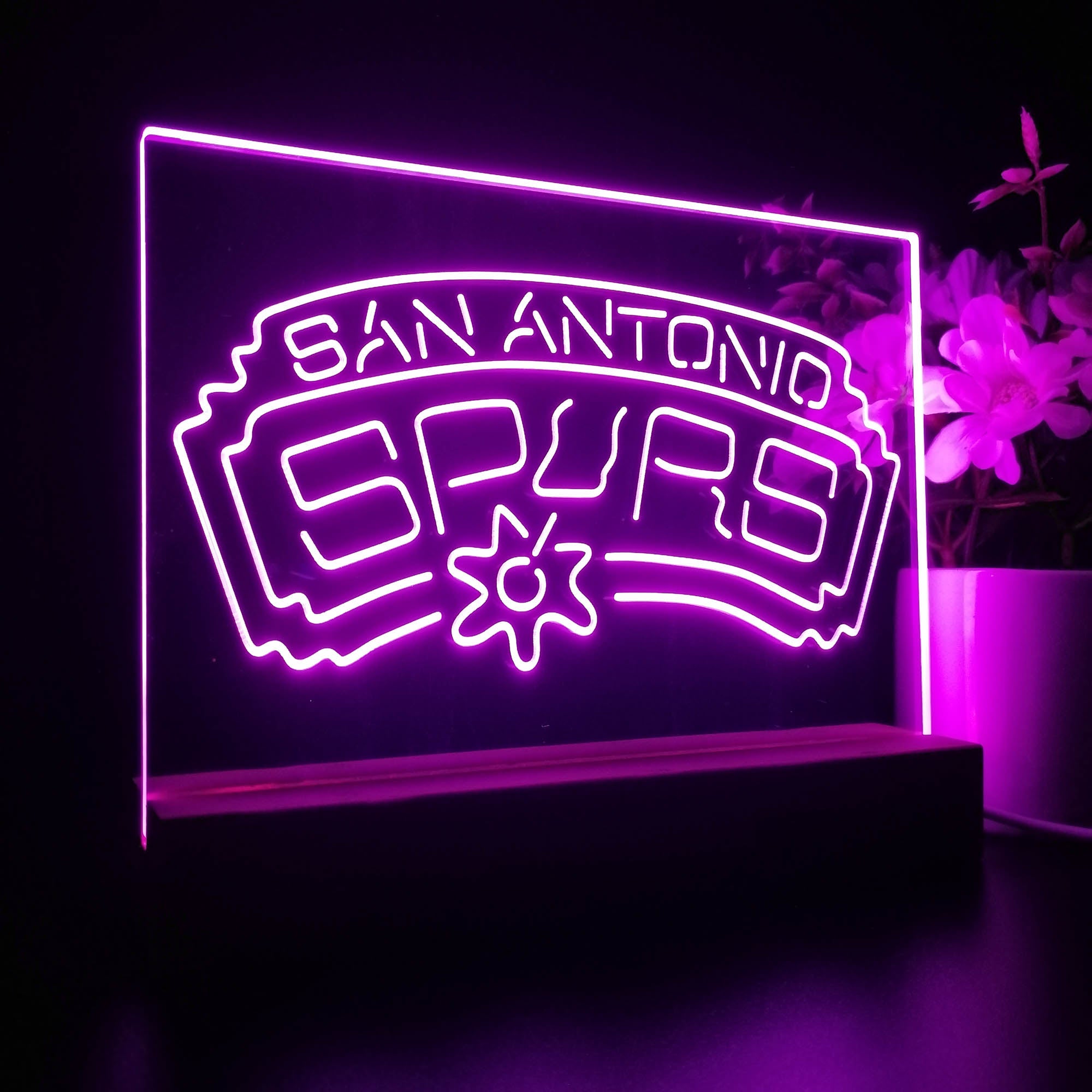 San Antonio Spurs 3D LED Illusion Sport Team Night Light