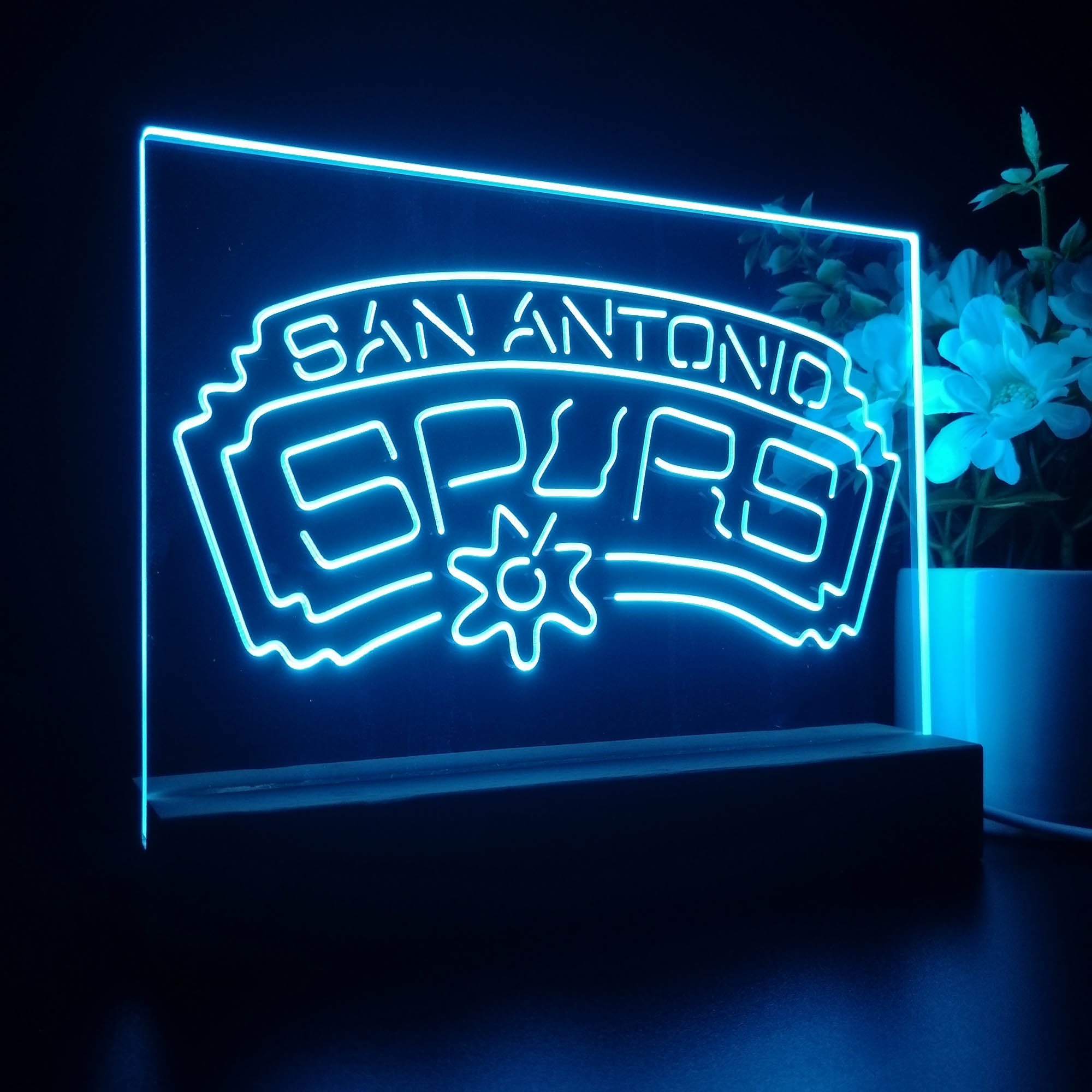 San Antonio Spurs 3D LED Illusion Sport Team Night Light