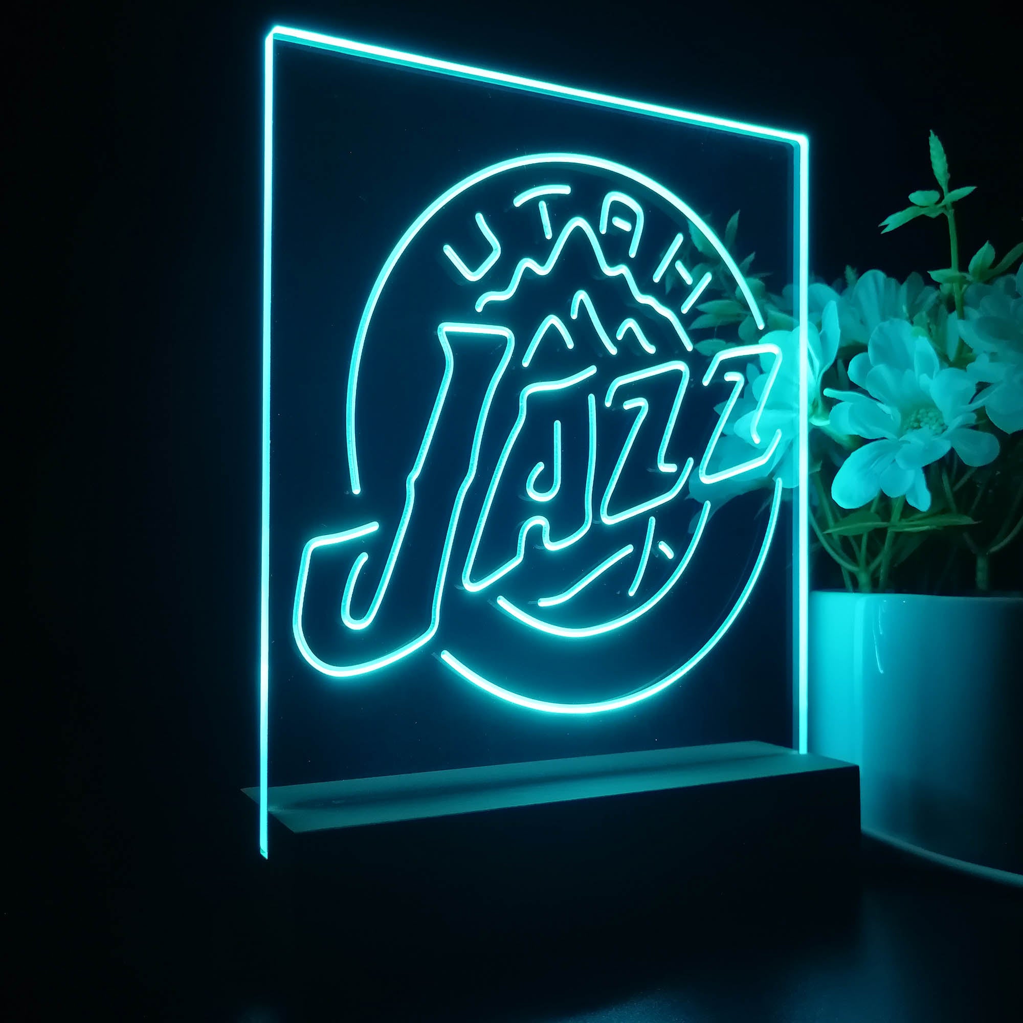 Utah Jazz 3D LED Illusion Sport Team Night Light