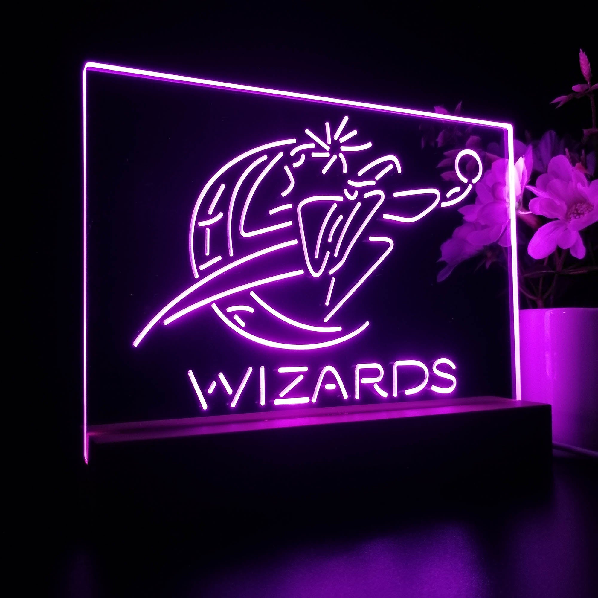 Washington Wizards 3D LED Optical Illusion Sport Team Night Light