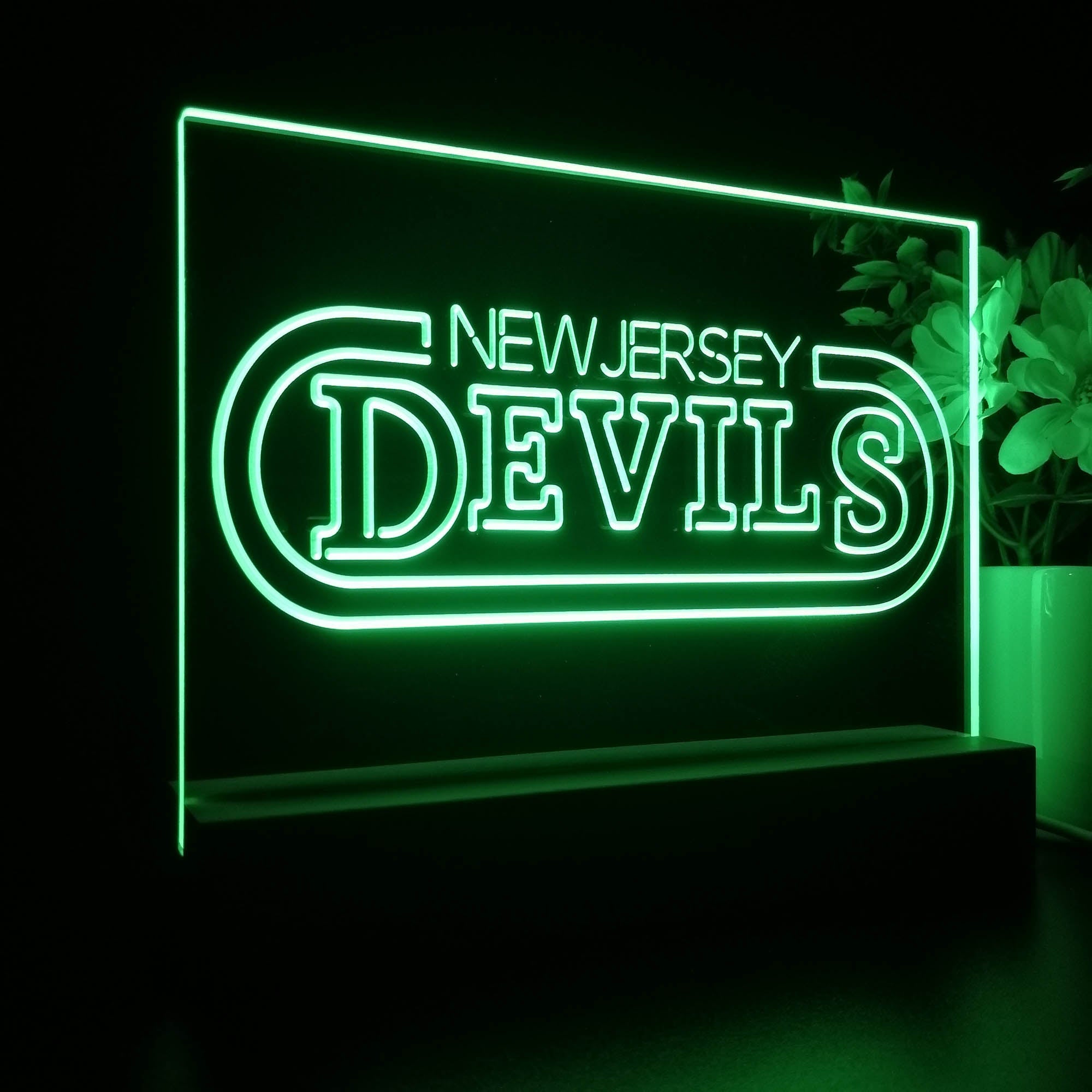 New Jersey Sport Team Devils 3D LED Illusion Sport Team Night Light