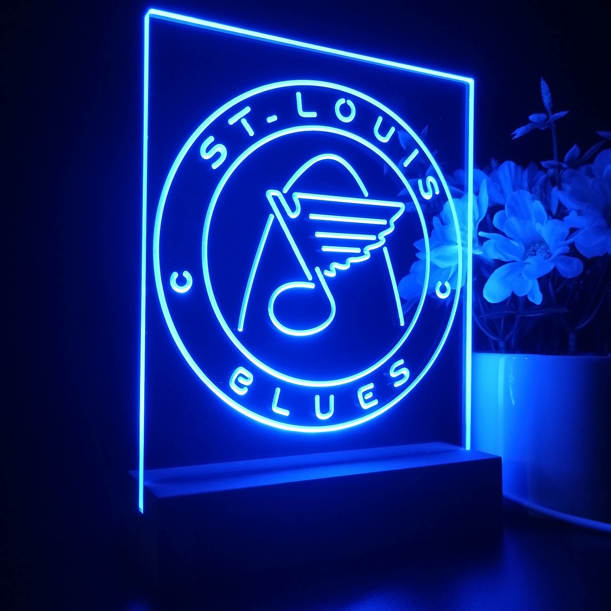 St Louis Sport Team Blues 3D LED Illusion Sport Team Night Light