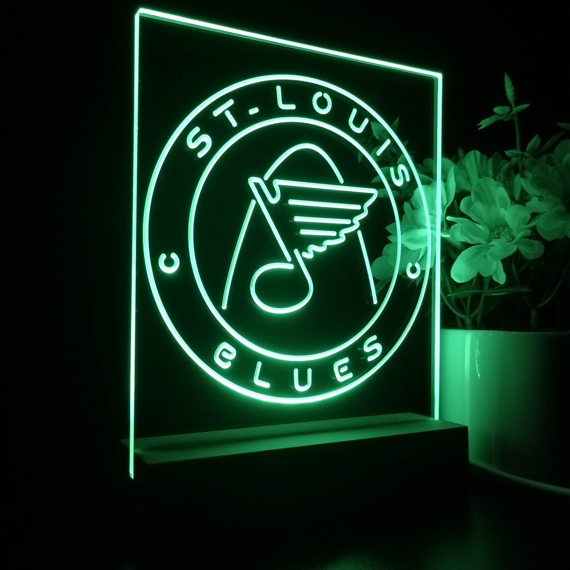 St Louis Sport Team Blues 3D LED Illusion Sport Team Night Light