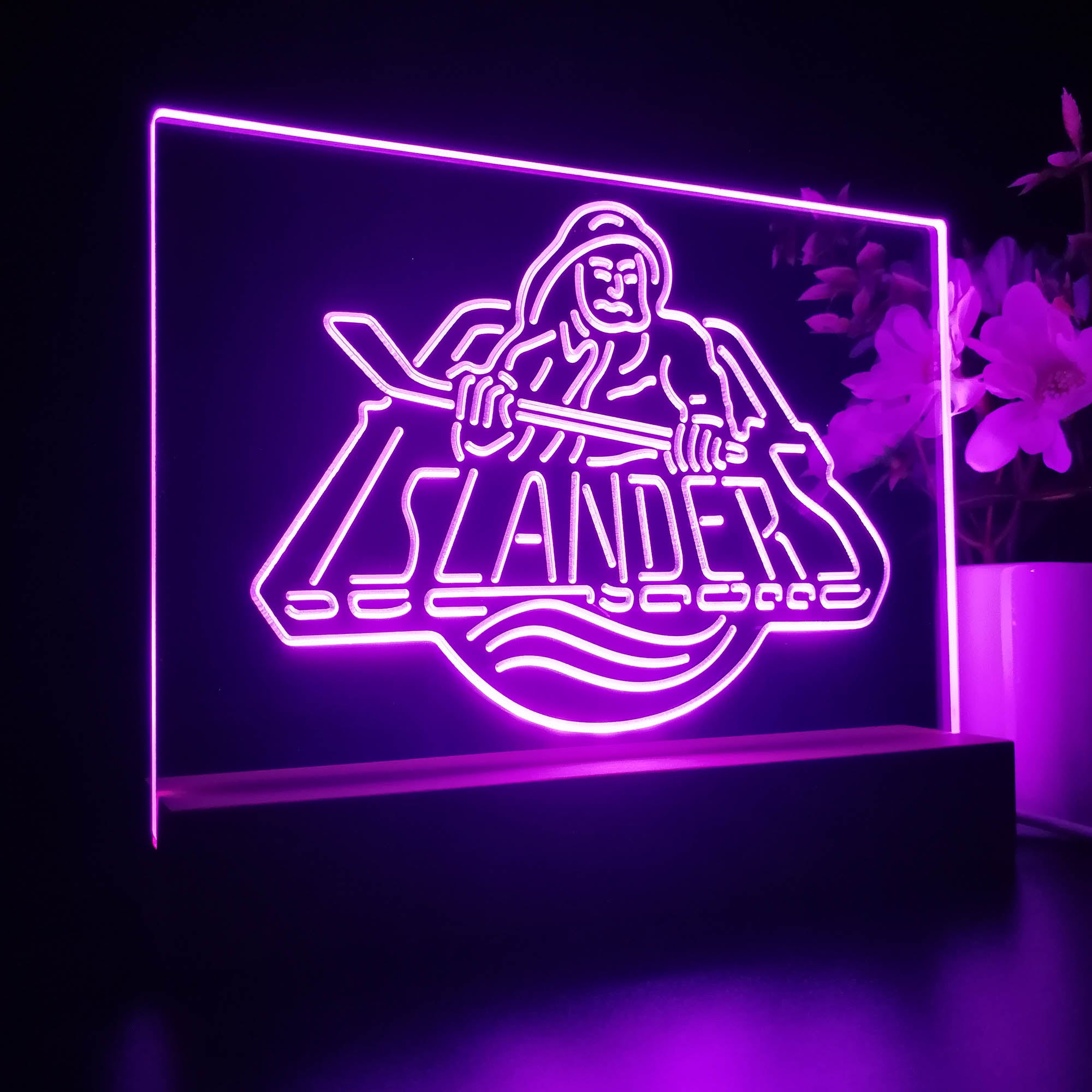 New York Sport Team Islanders 3D LED Optical Illusion Sport Team Night Light