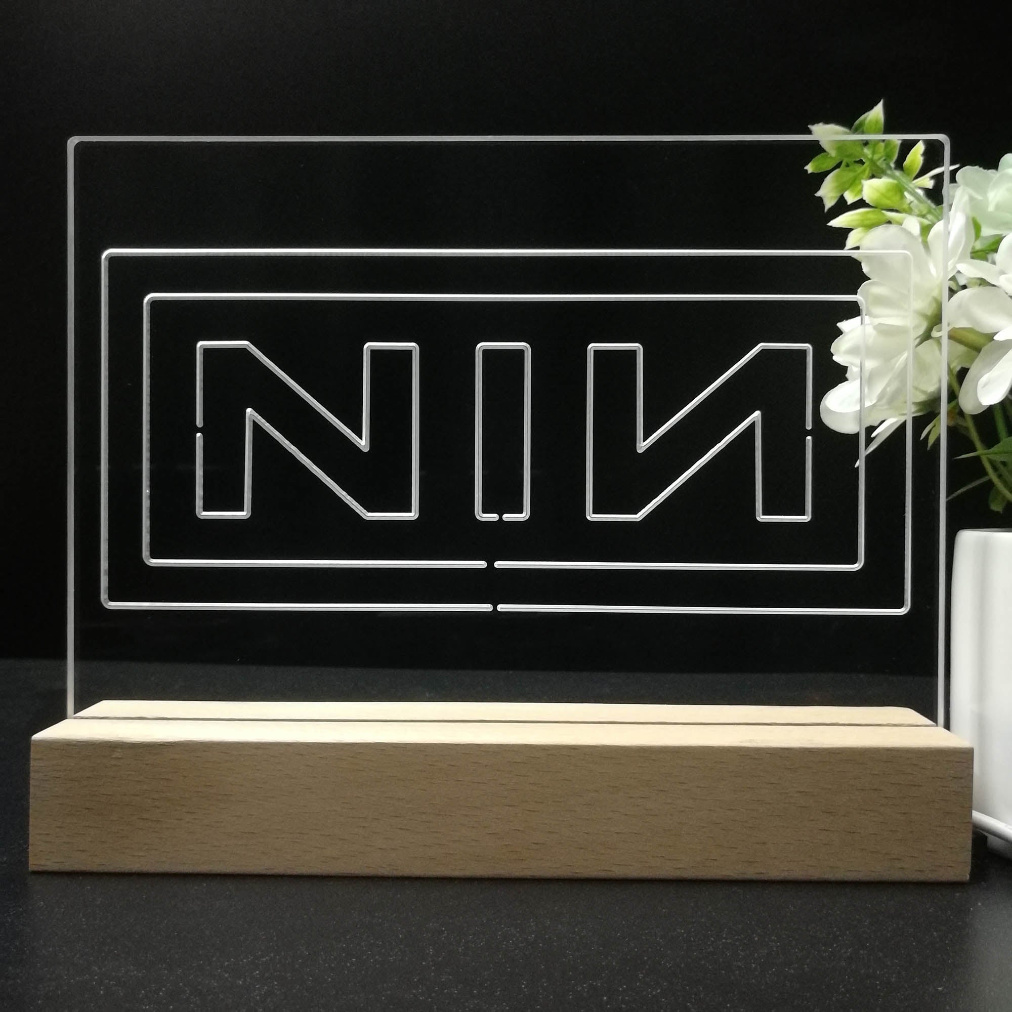 Nine Inch Nail Band 3D LED Illusion Night Light