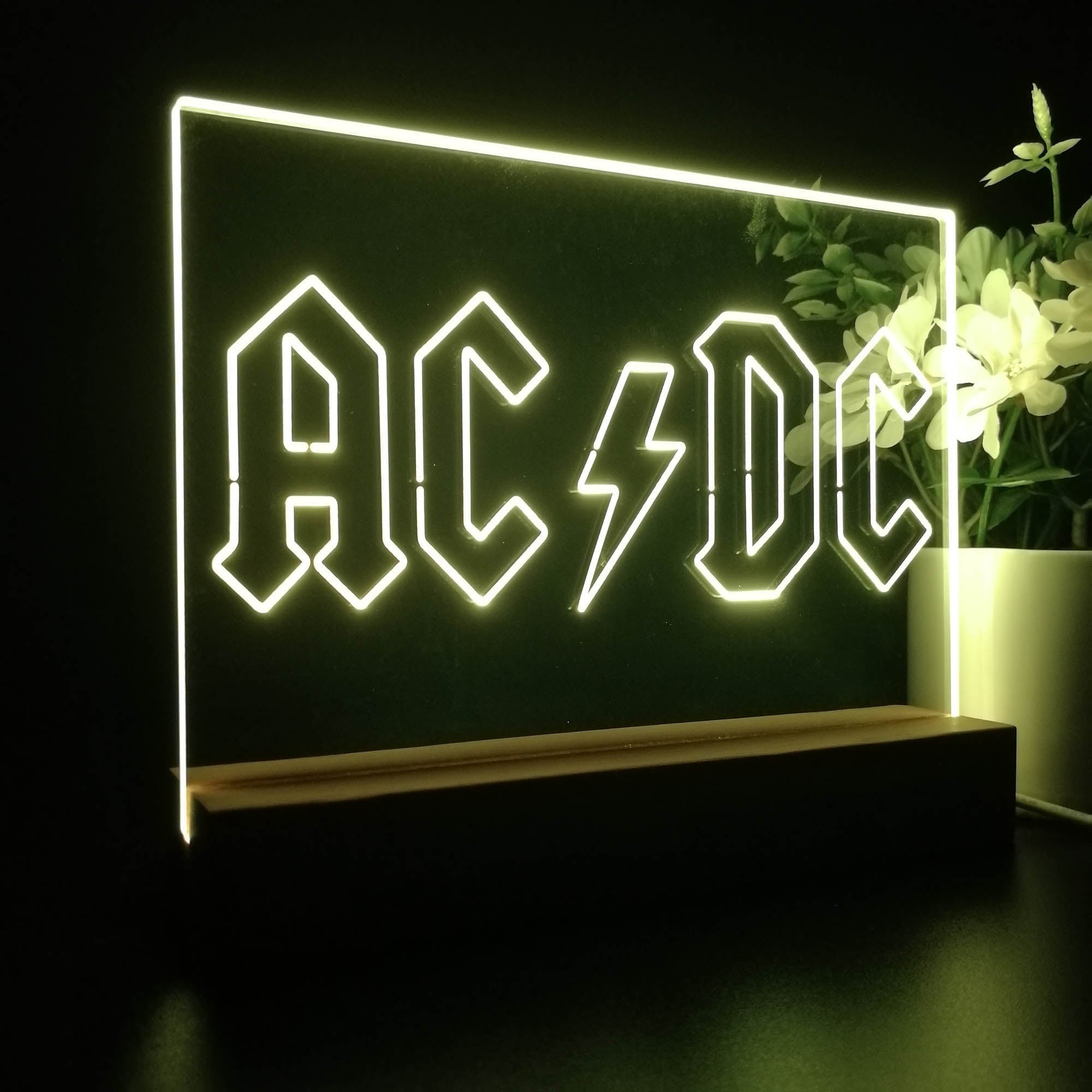 ACDC Band Music 3D LED Illusion Night Light