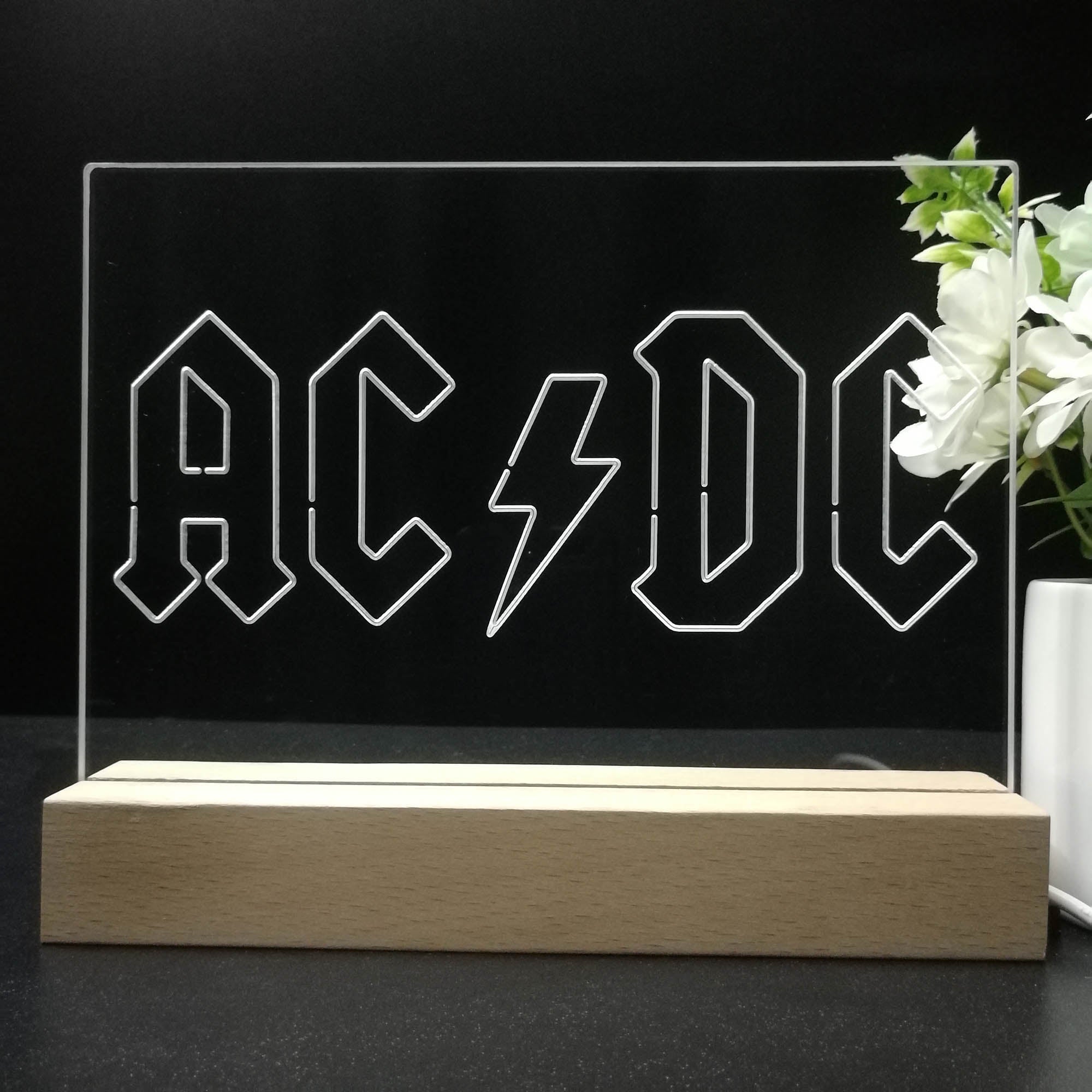 ACDC Band Music 3D LED Illusion Night Light