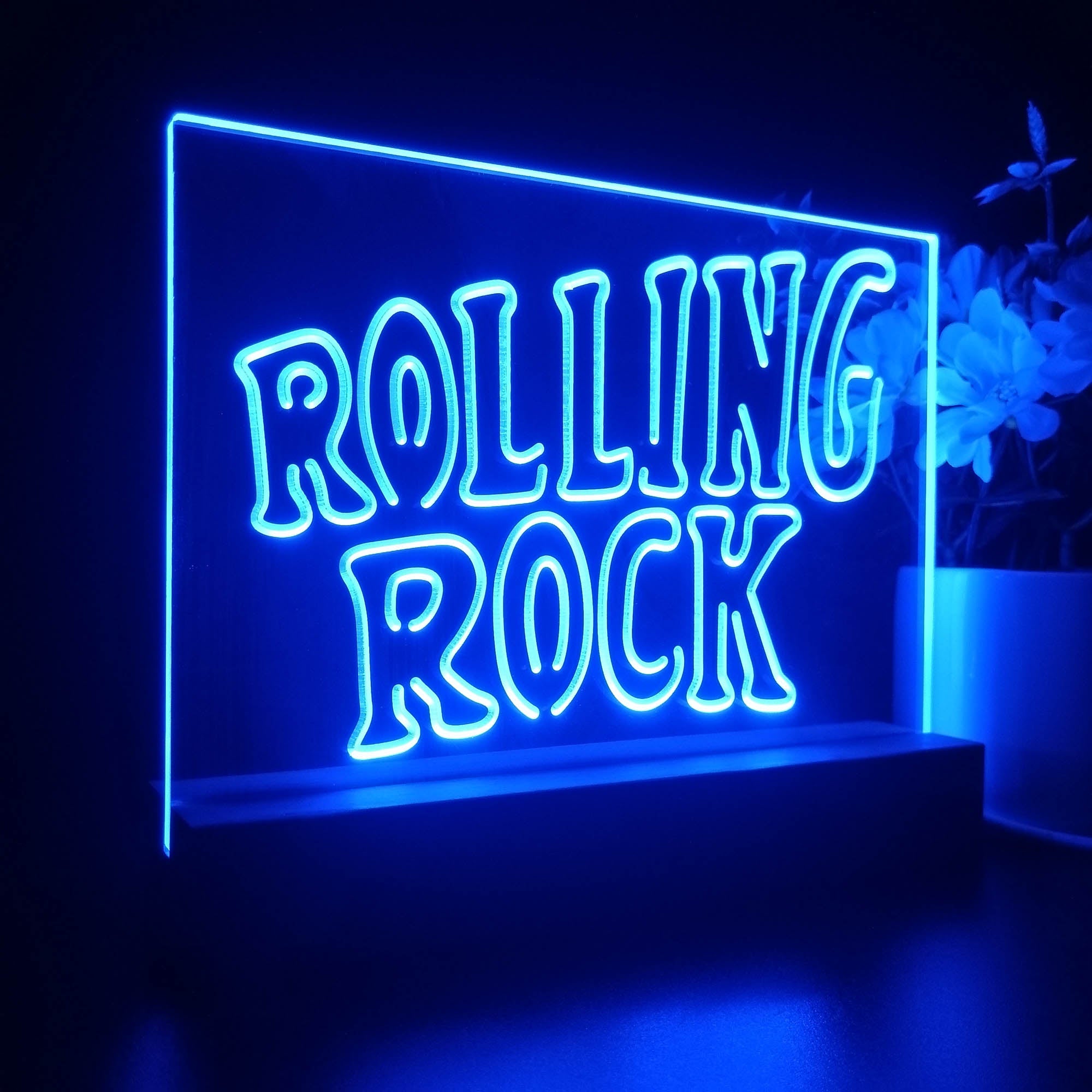 Rolling Rock Music 3D LED Illusion Night Light