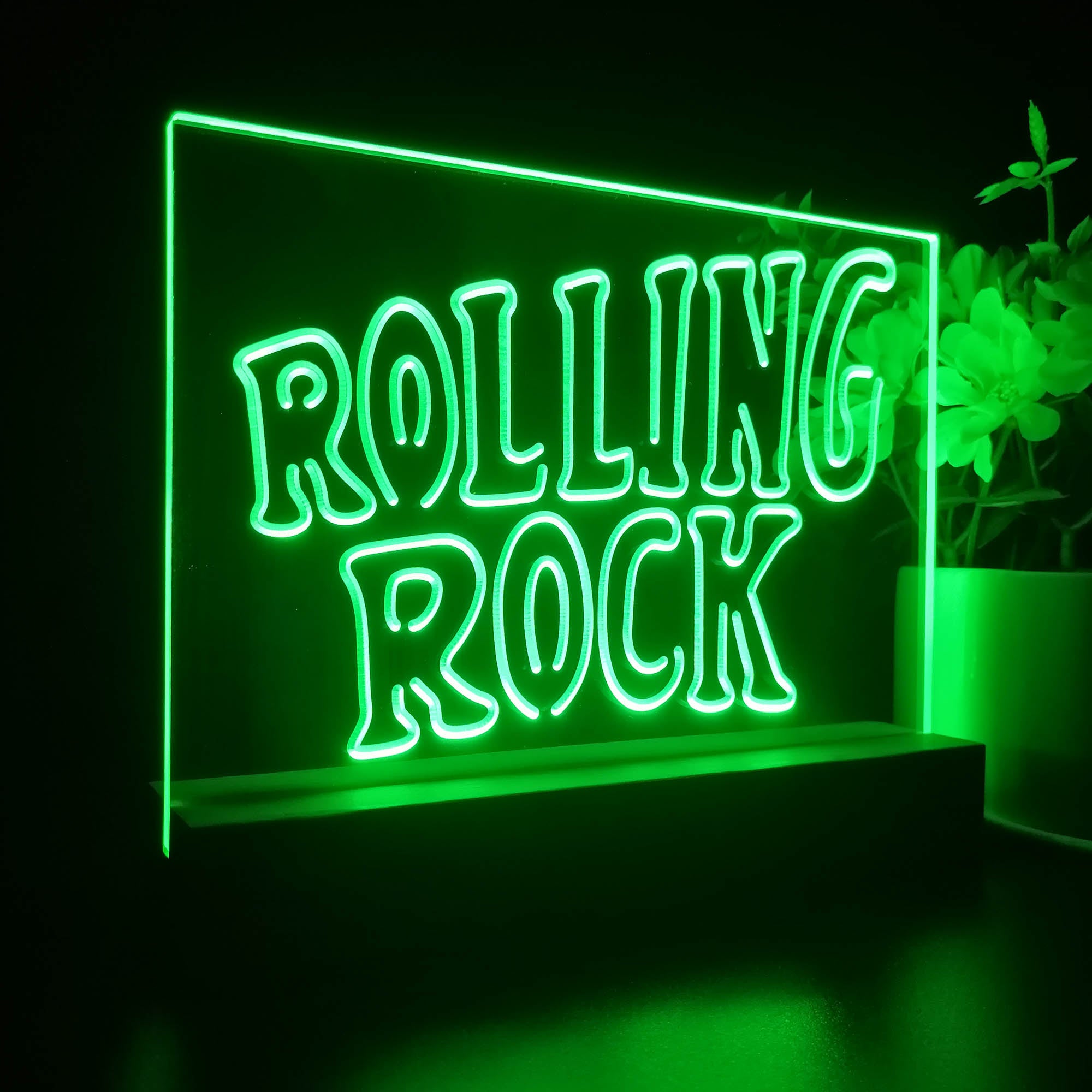 Rolling Rock Music 3D LED Illusion Night Light