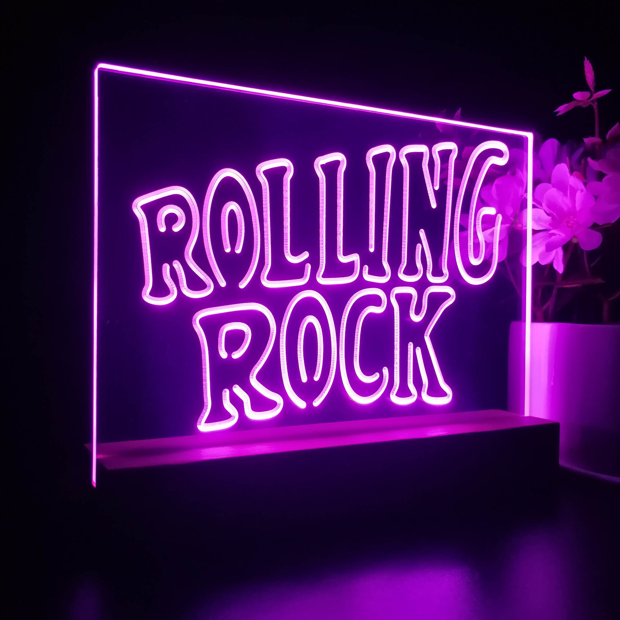 Rolling Rock Music 3D LED Illusion Night Light