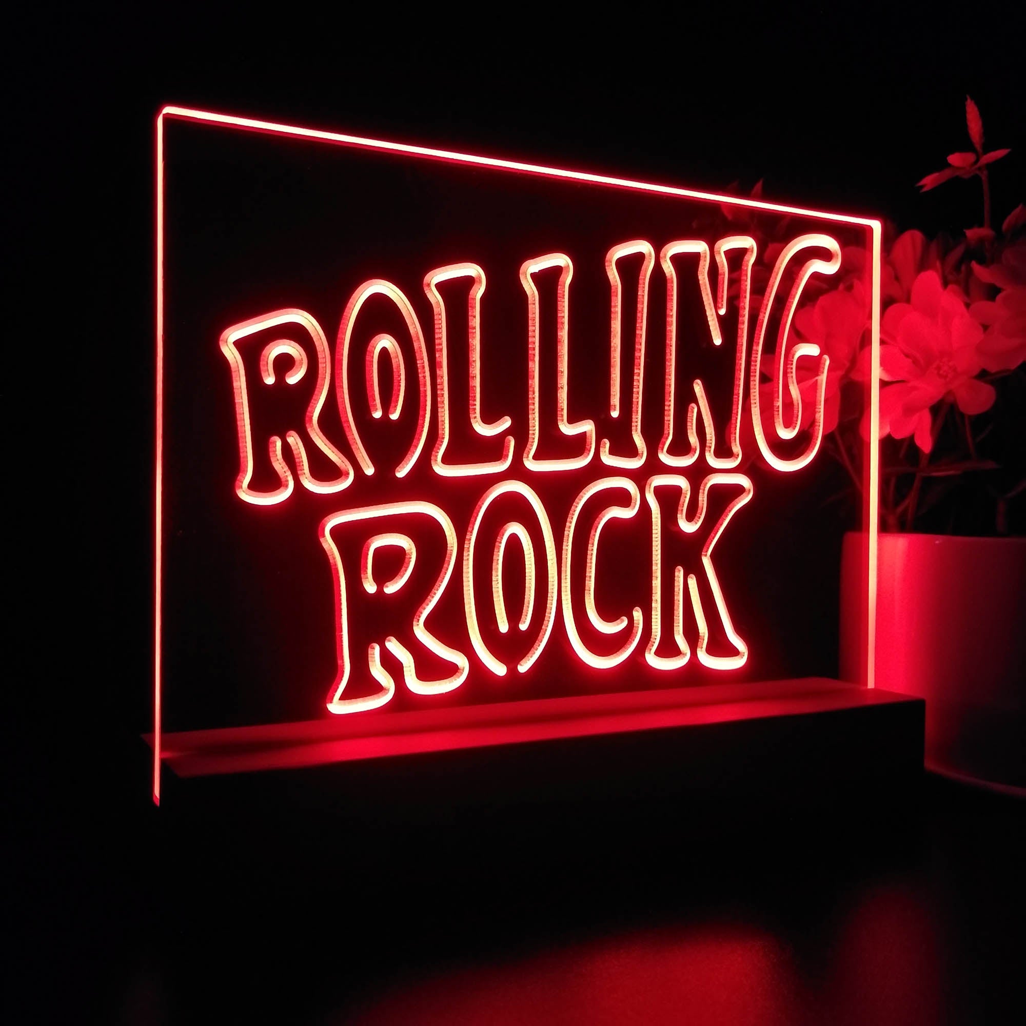 Rolling Rock Music 3D LED Illusion Night Light