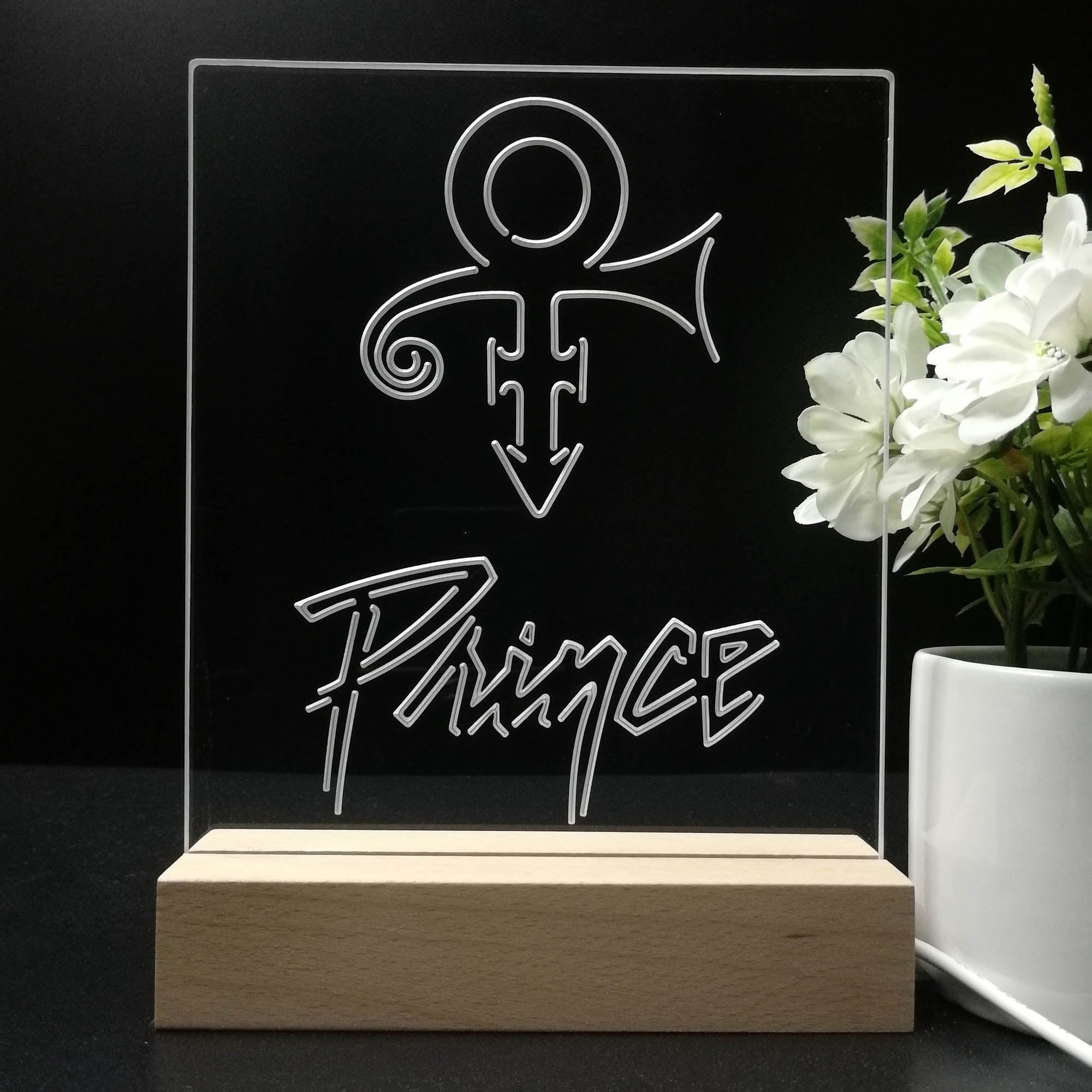 Prince Symbol Music 3D LED Illusion Night Light