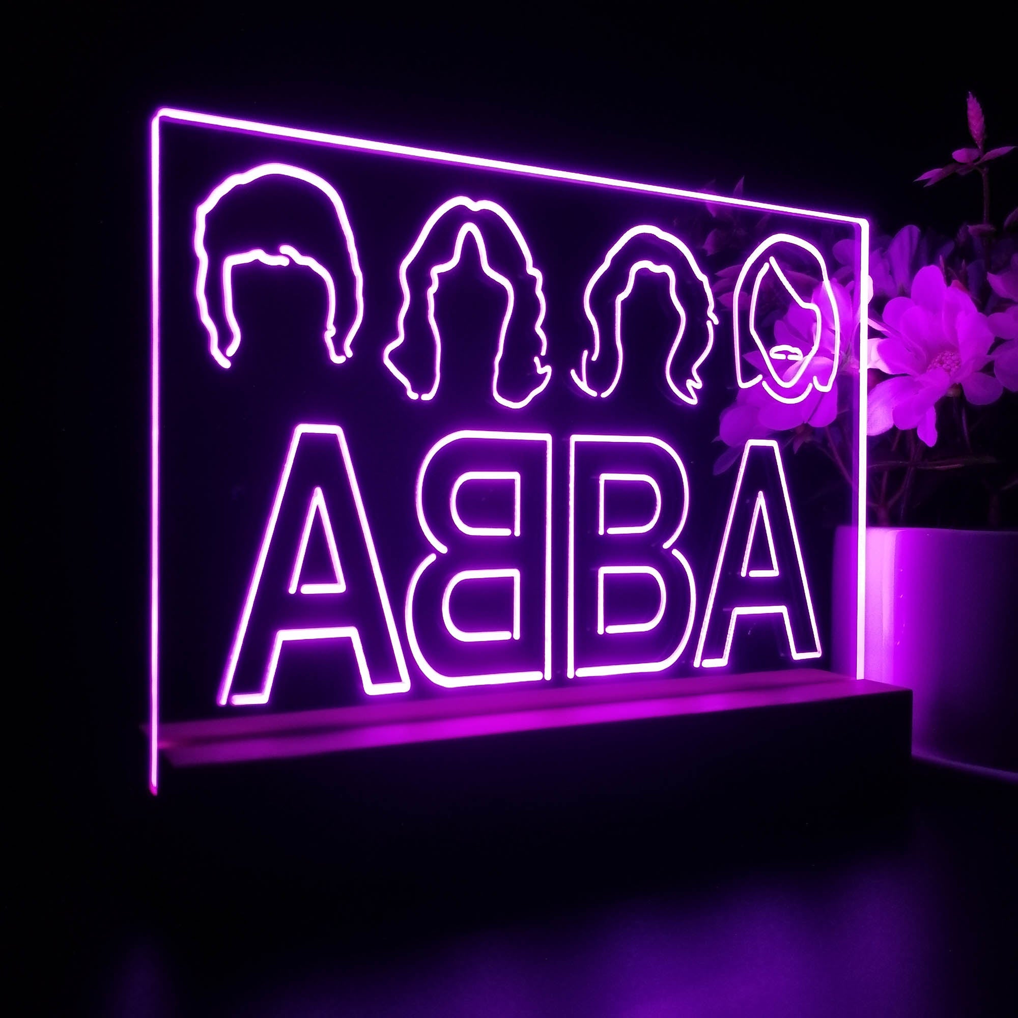 ABBA Band Music 3D LED Illusion Night Light