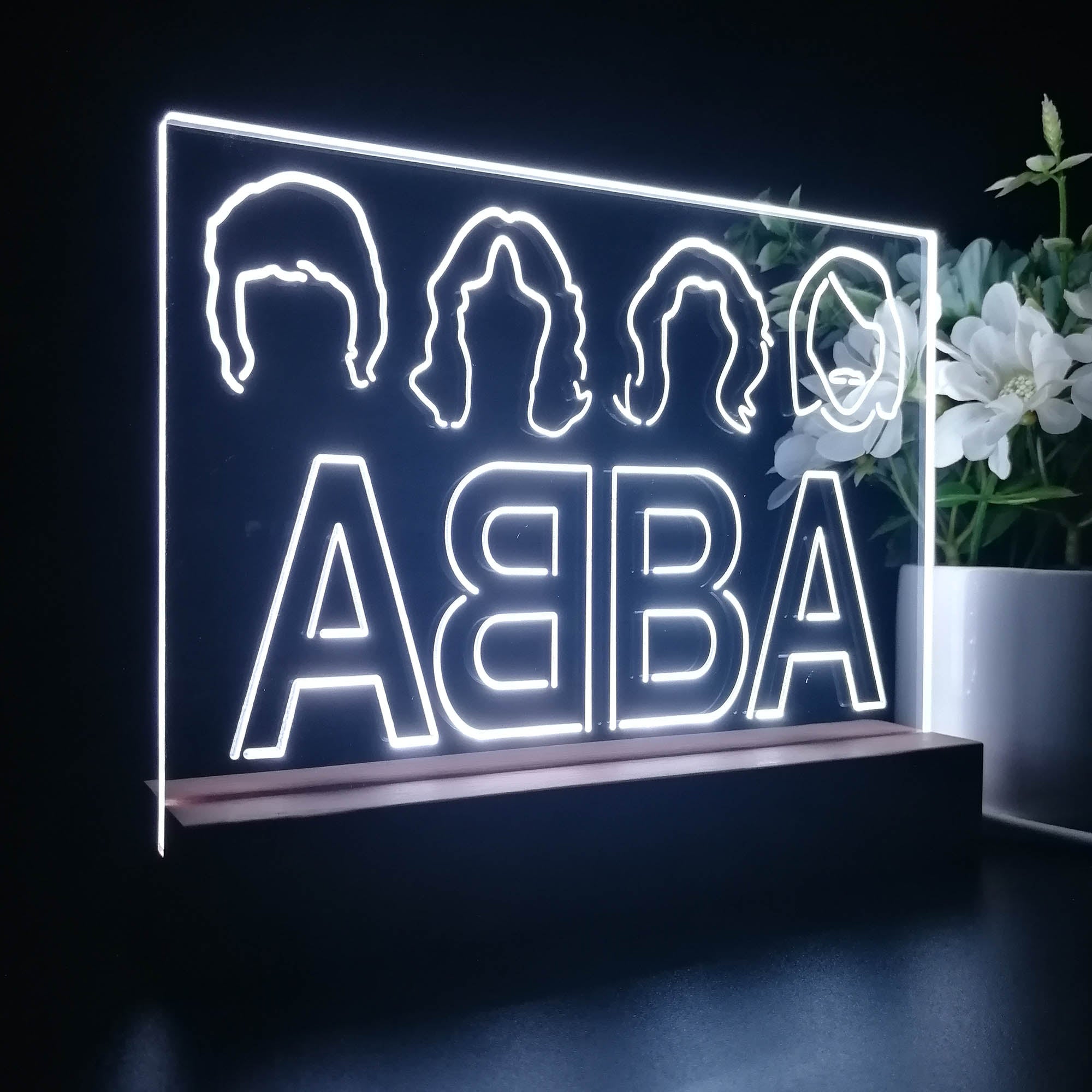 ABBA Band Music 3D LED Illusion Night Light