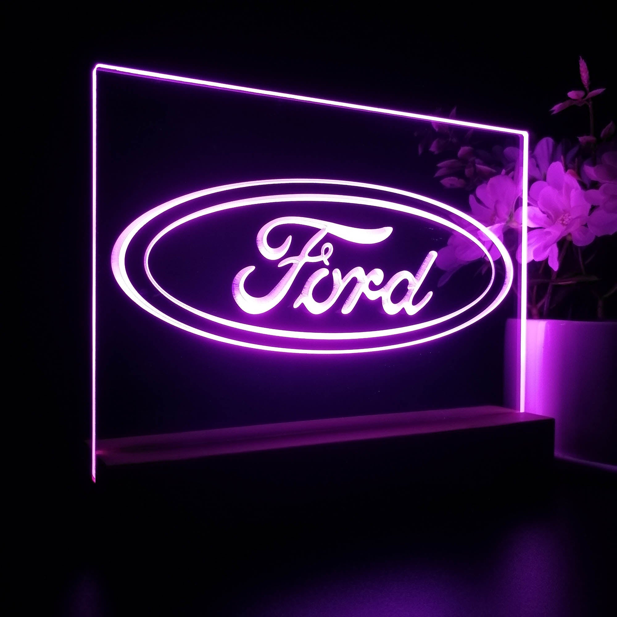 Ford car Transport Bar 3D LED Illusion Night Light