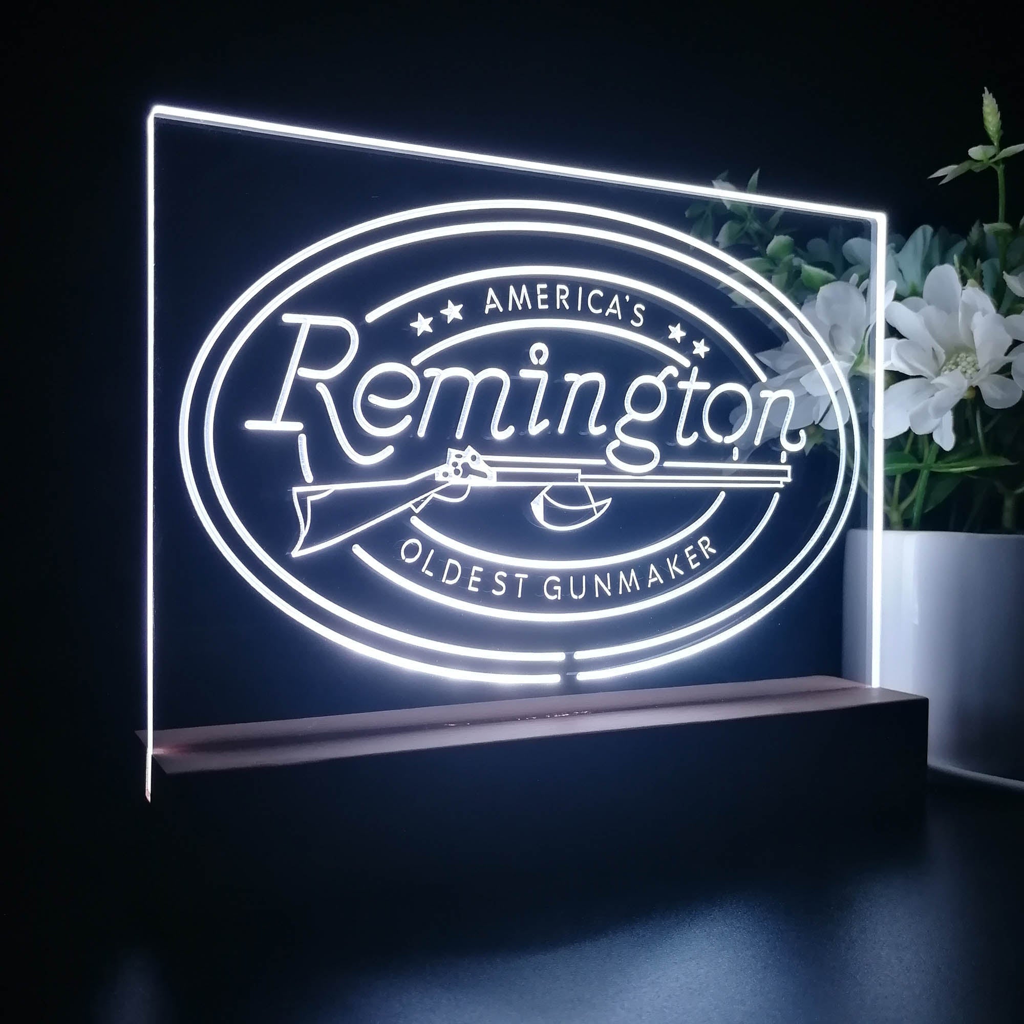 American Remington Garage 3D LED Illusion Night Light