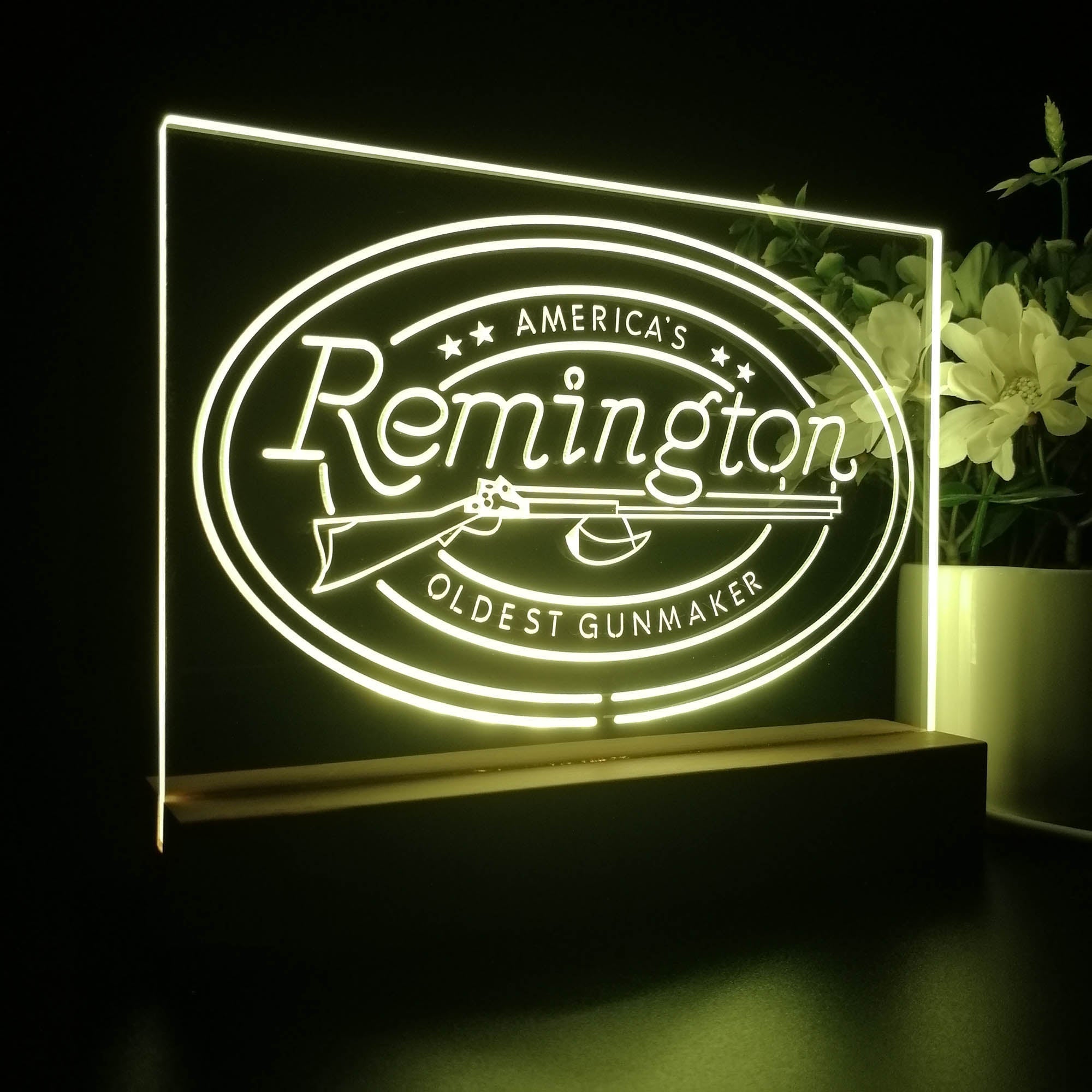 American Remington Garage 3D LED Illusion Night Light