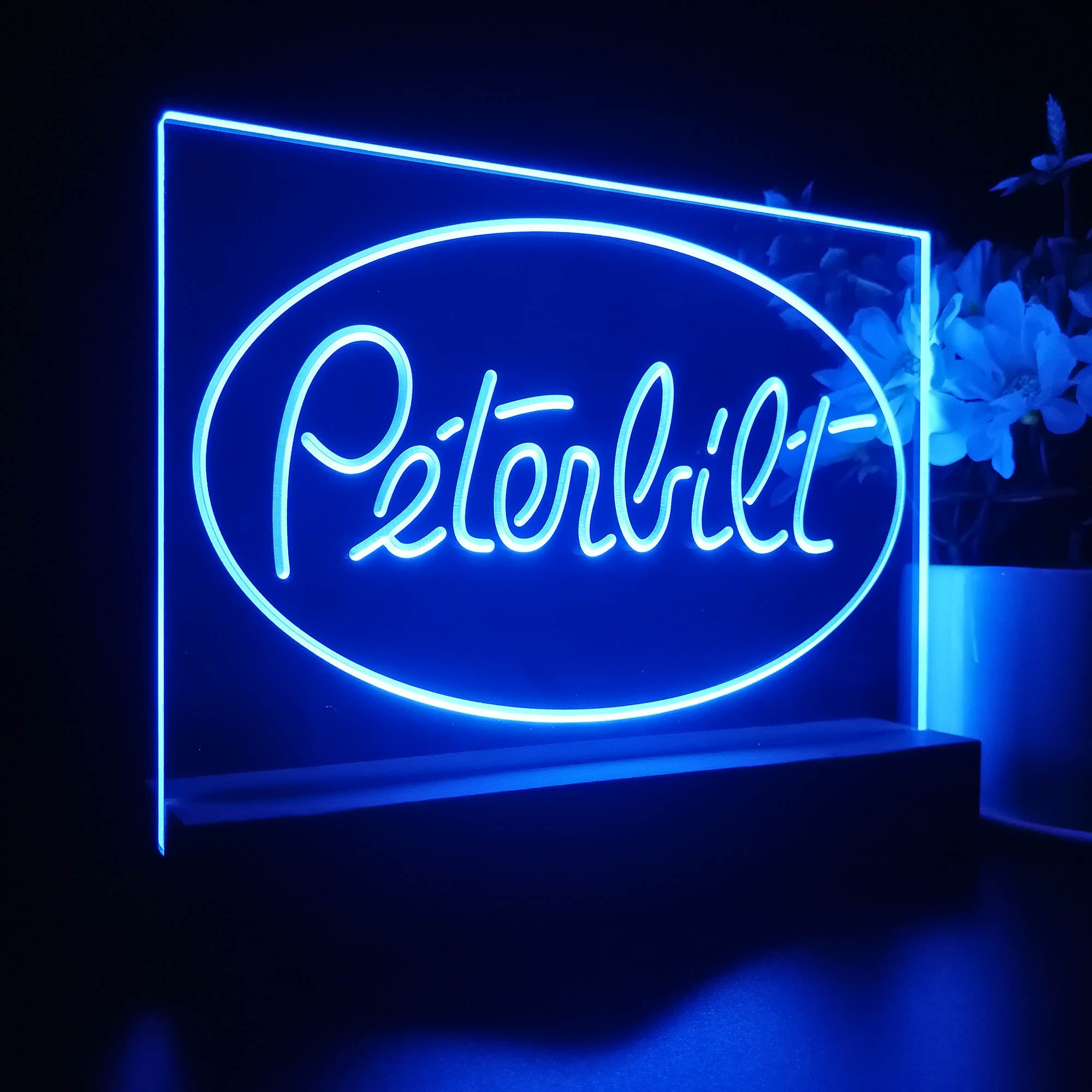 Peterbilt Car Transport Bar 3D LED Illusion Night Light