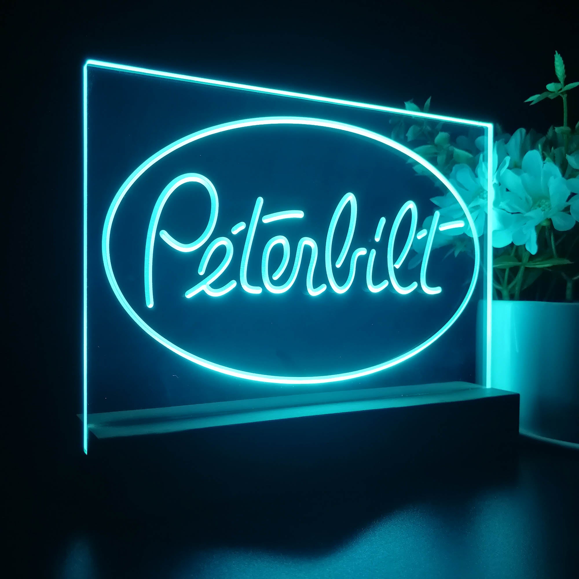 Peterbilt Car Transport Bar 3D LED Illusion Night Light