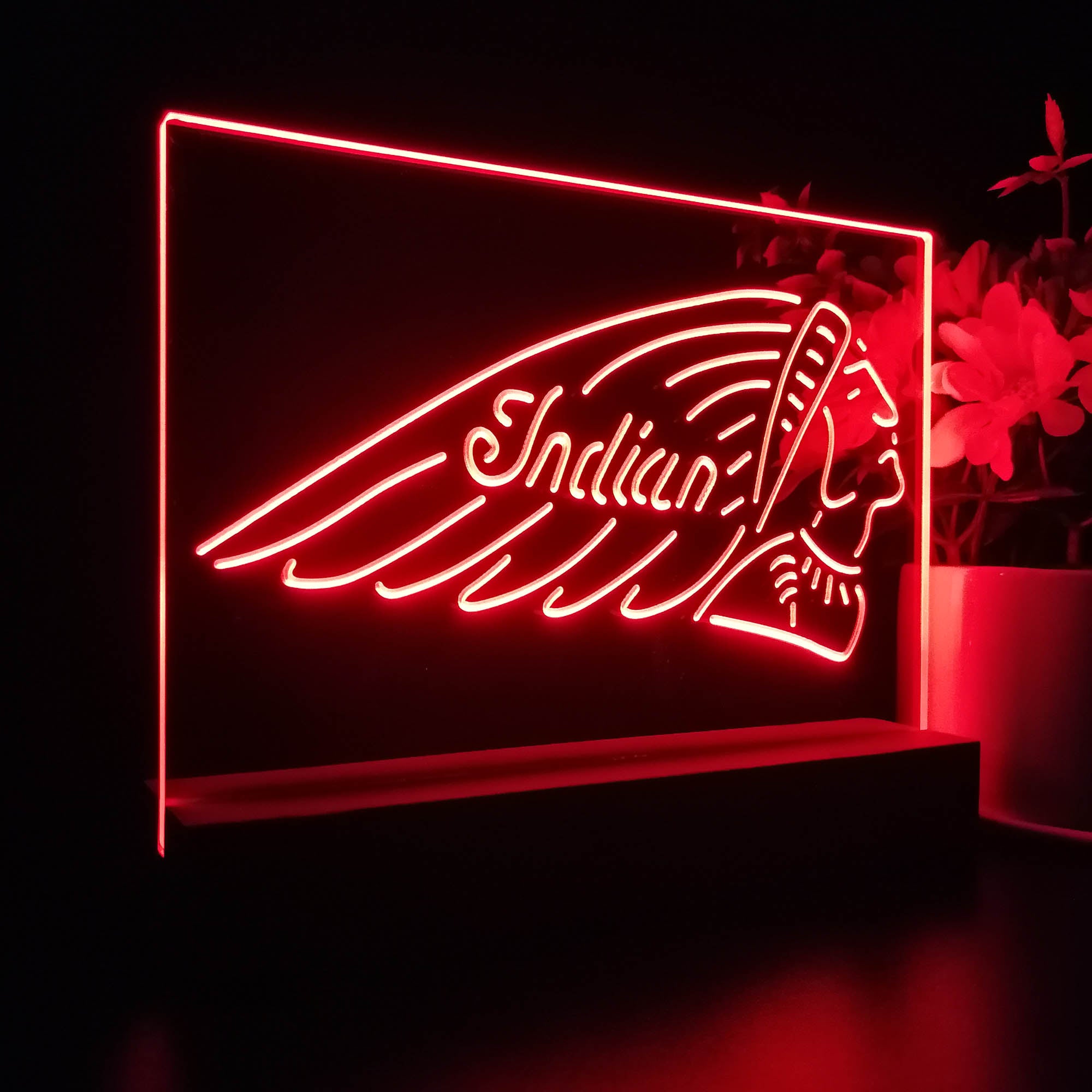 Indian Motorcycle Club 3D LED Illusion Night Light