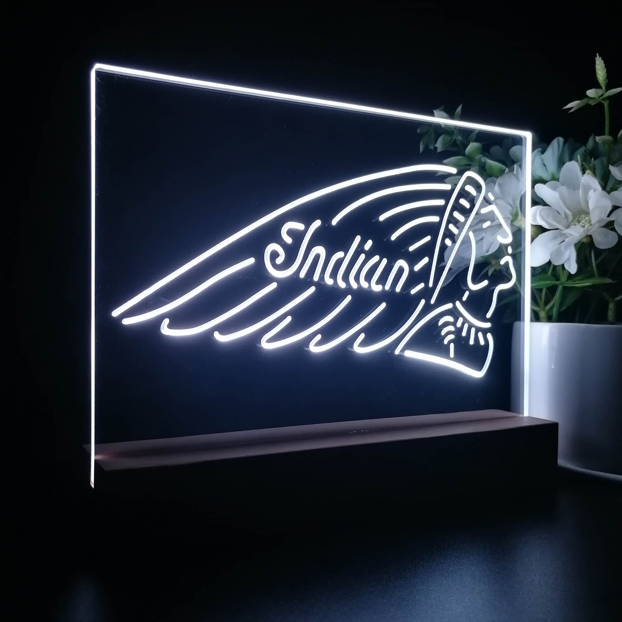 Indian Motorcycle Club 3D LED Illusion Night Light