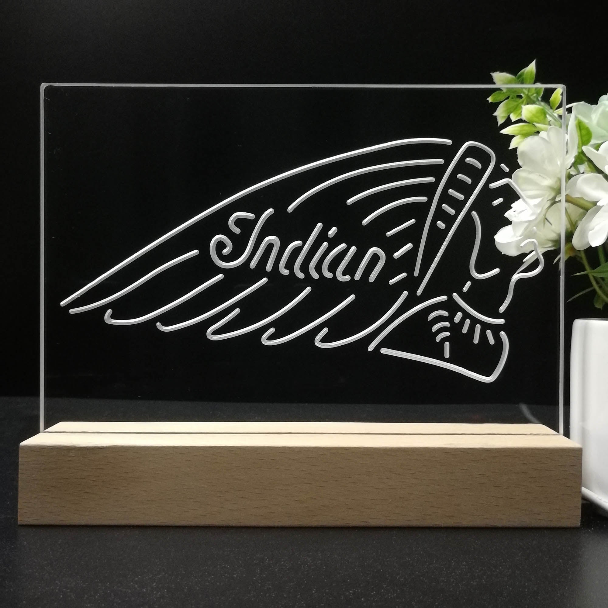 Indian Motorcycle Club 3D LED Illusion Night Light