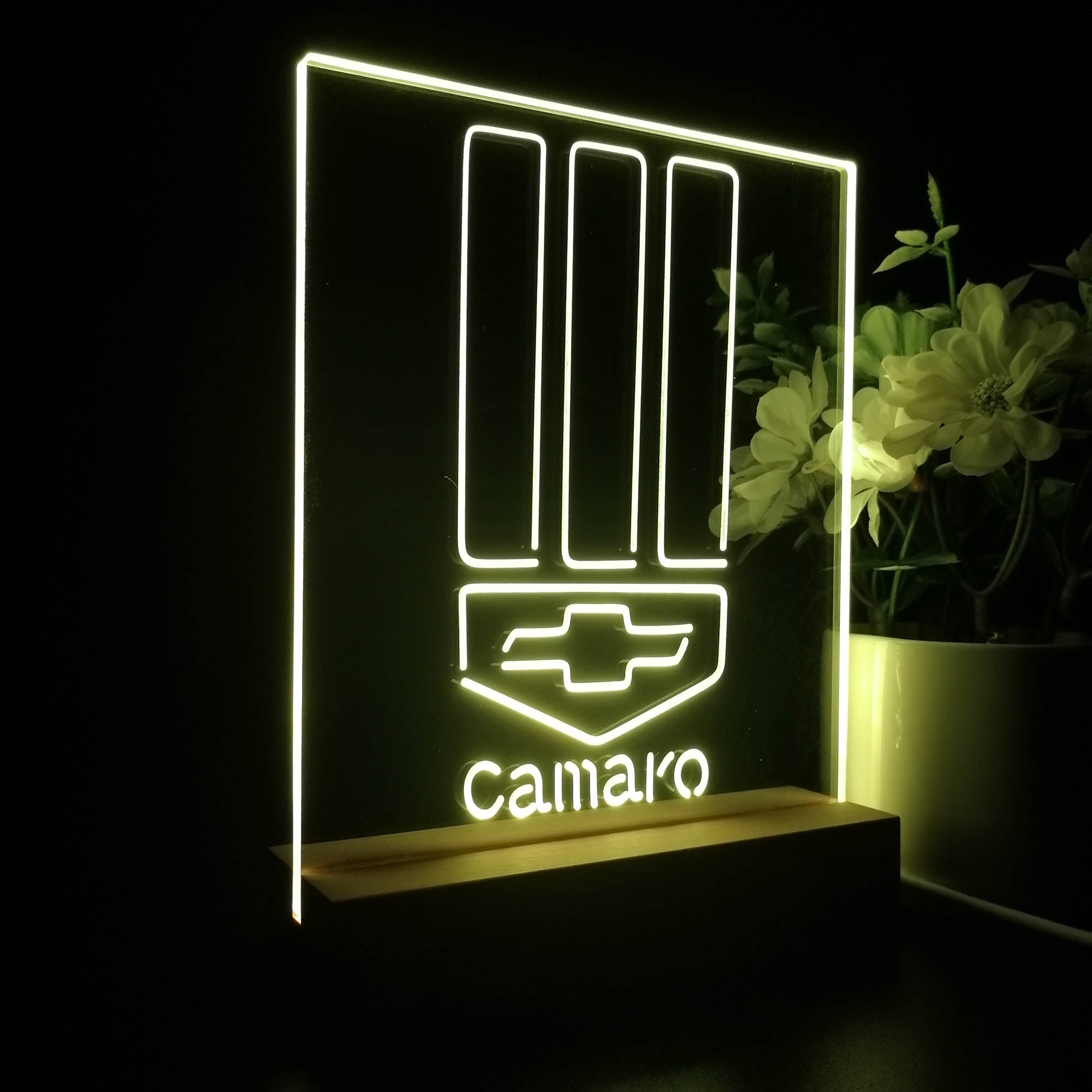 Camaro Chevrolet Car 3D LED Illusion Night Light