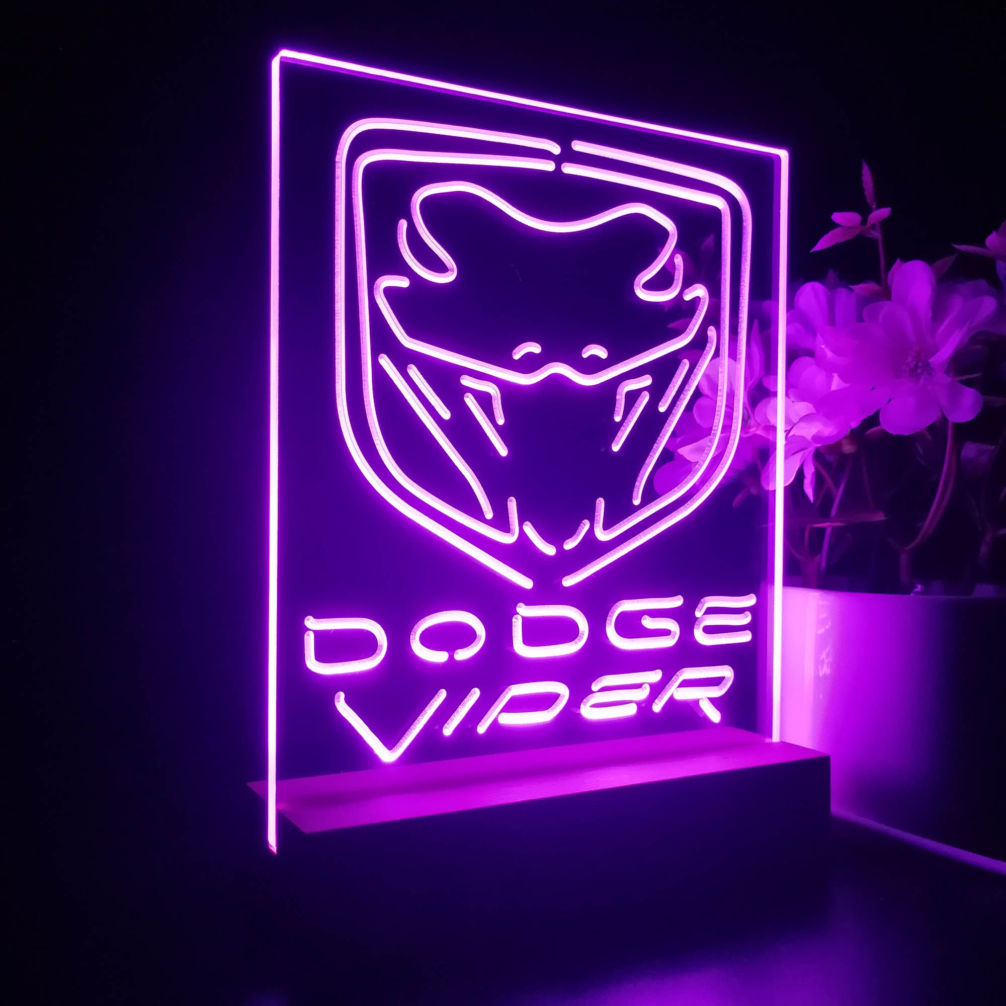 Dodge Viper Car 3D LED Illusion Night Light