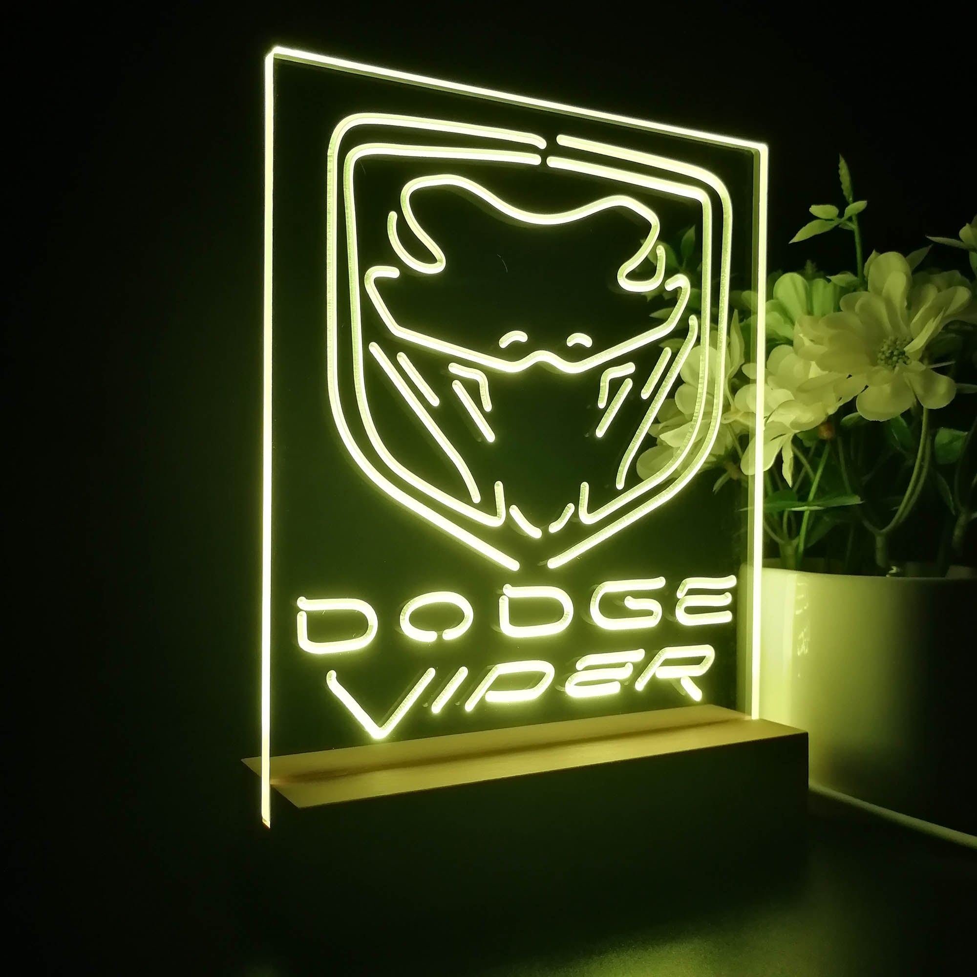 Dodge Viper Car 3D LED Illusion Night Light