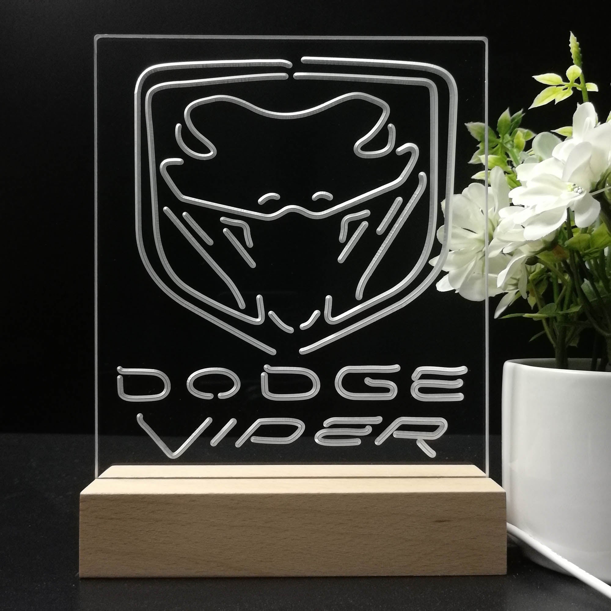 Dodge Viper Car 3D LED Illusion Night Light