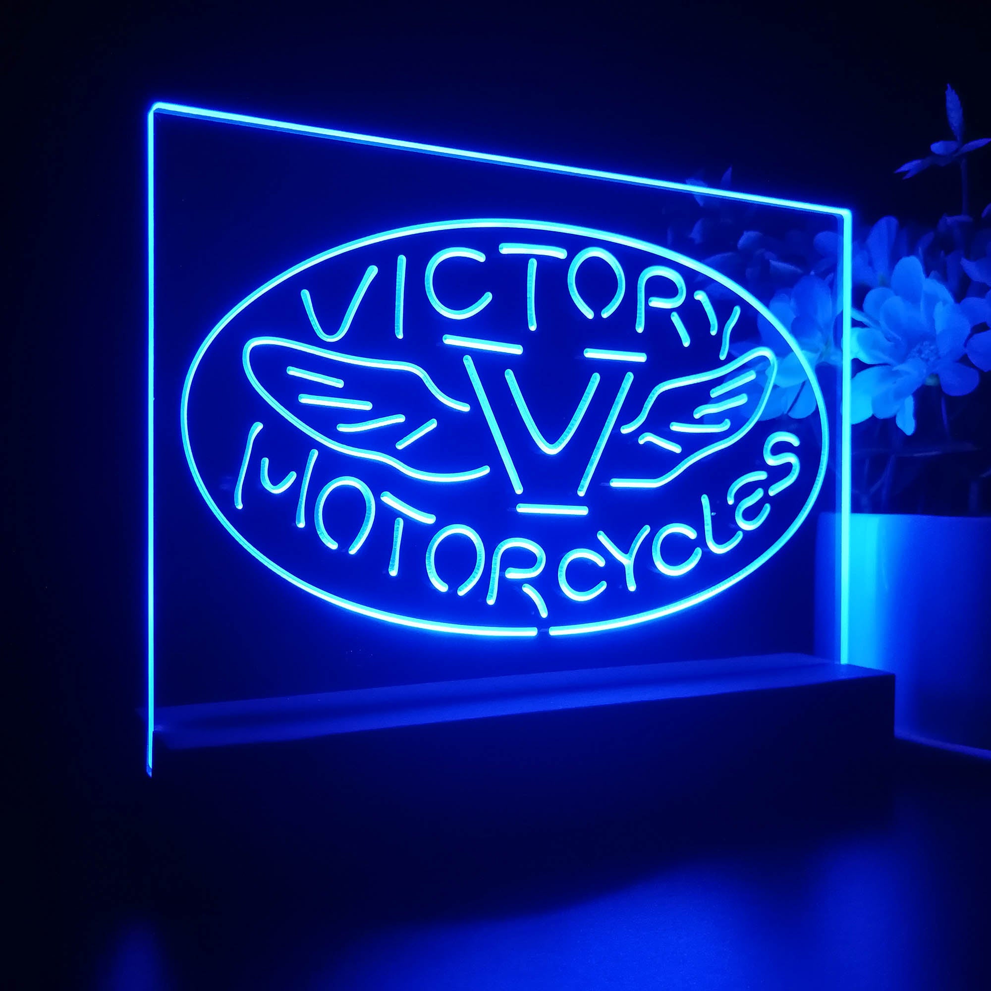 Victory Motorcycles Club 3D LED Illusion Night Light