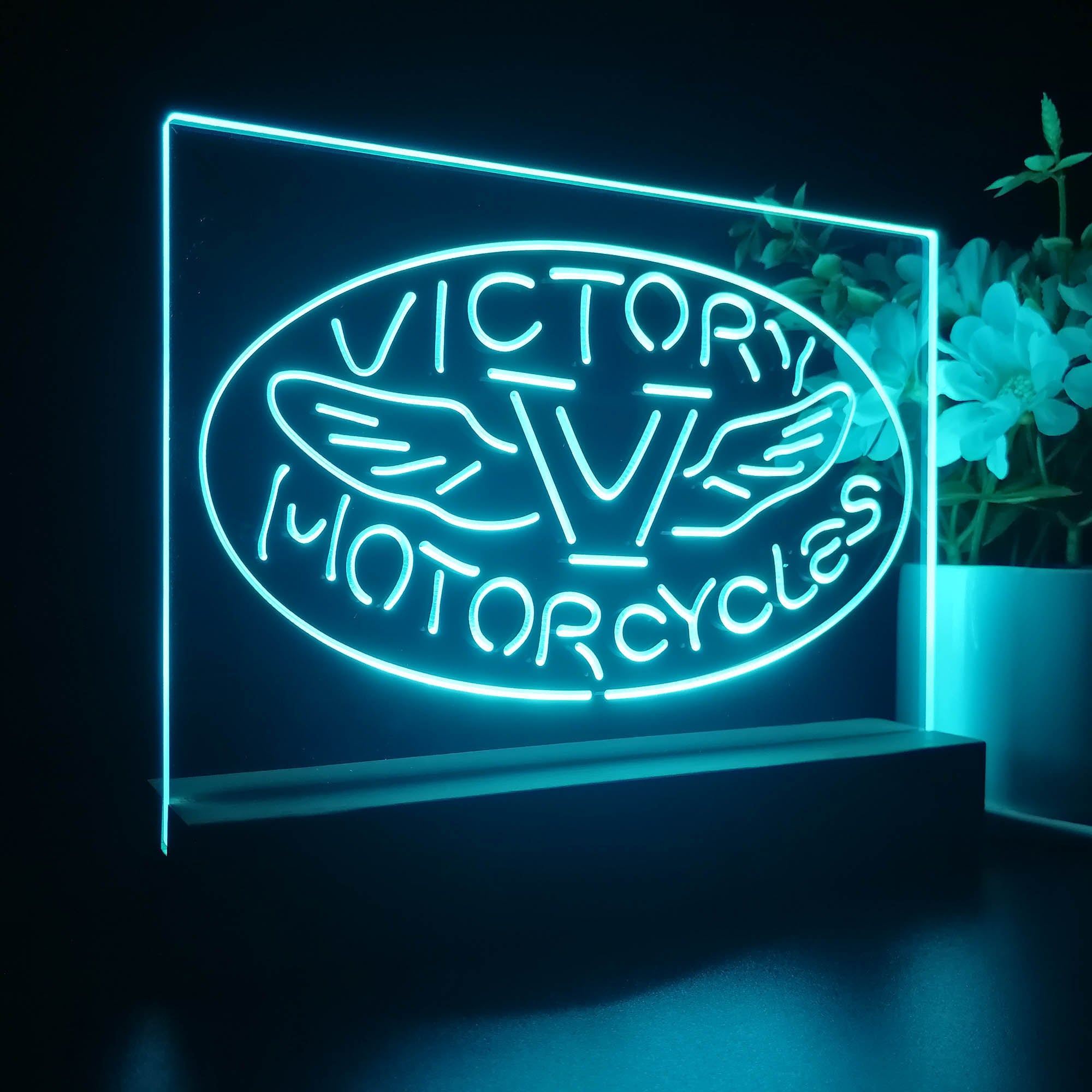 Victory Motorcycles Club 3D LED Illusion Night Light