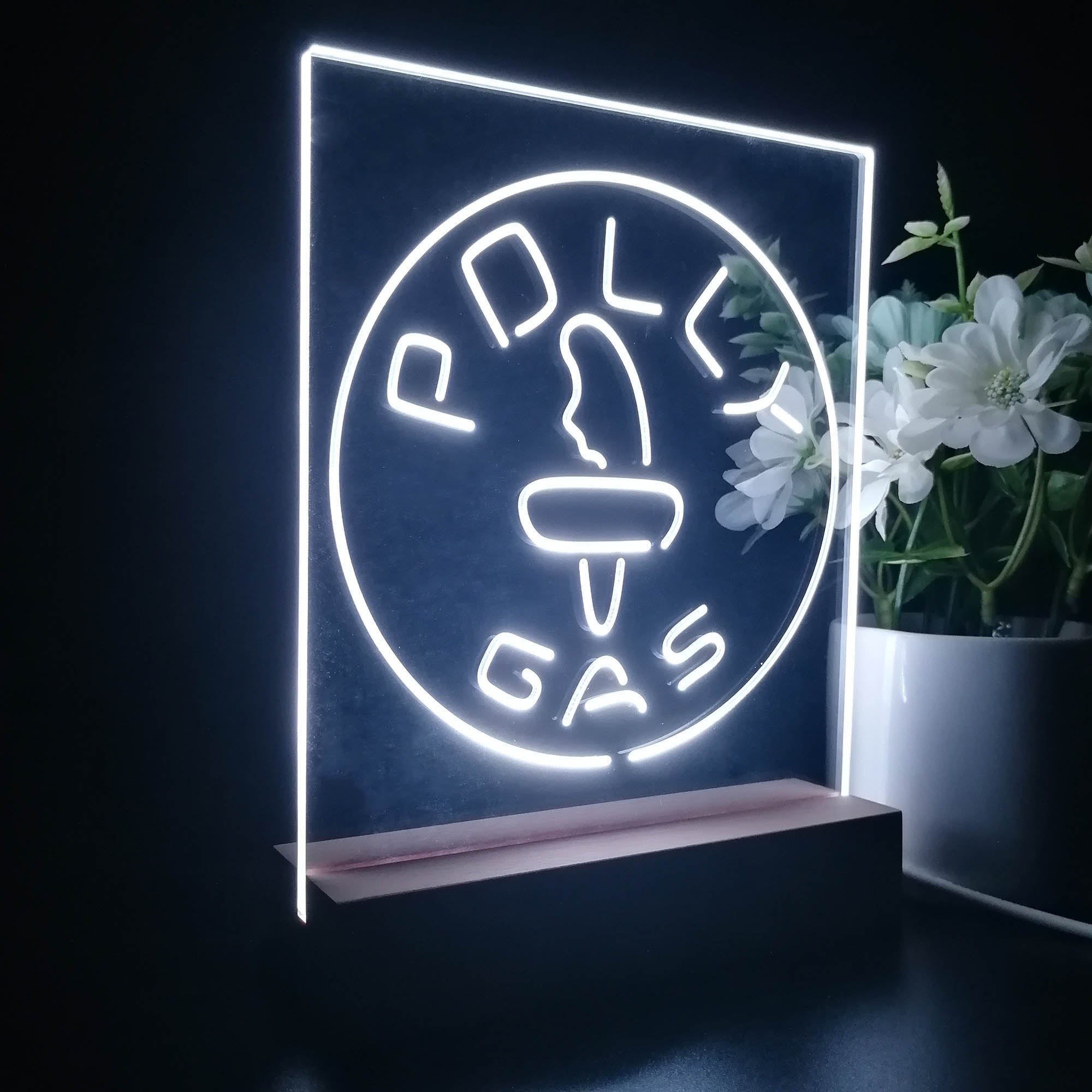 Polly Gas Man Cave 3D LED Illusion Night Light