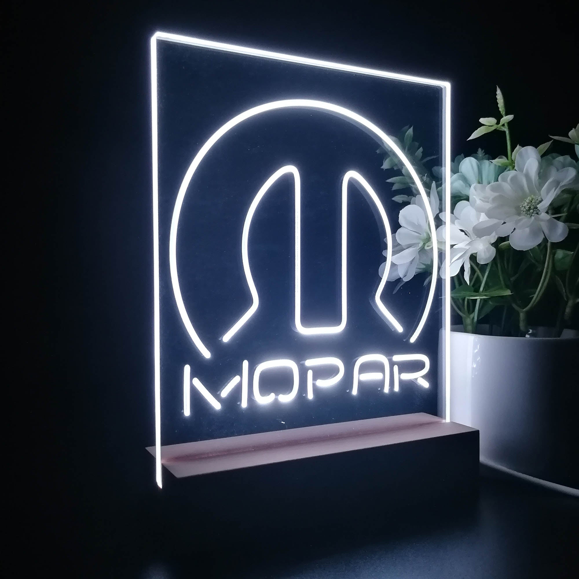 Mopar Logo 3D LED Illusion Night Light