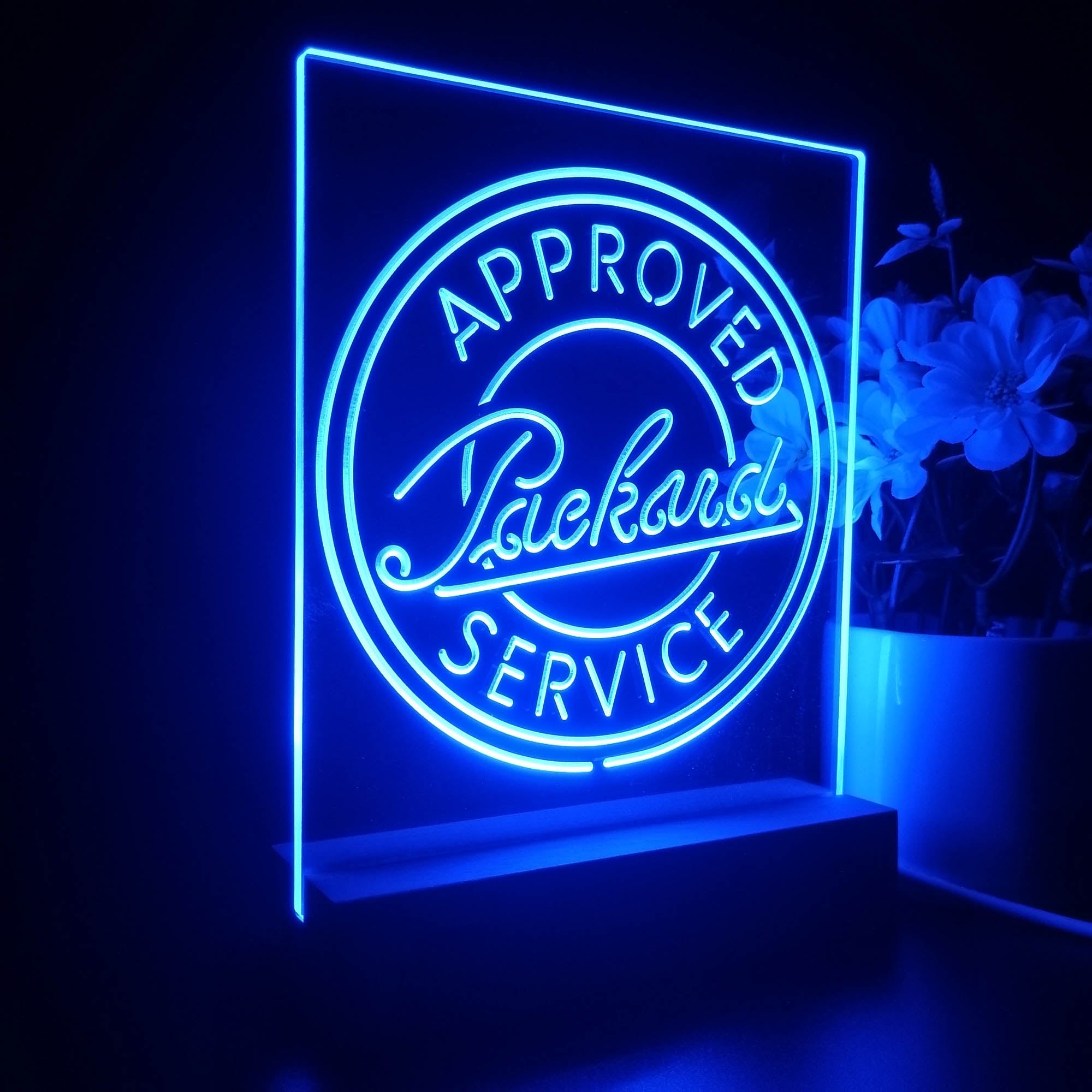 Approved Packard Service Garage 3D LED Illusion Night Light