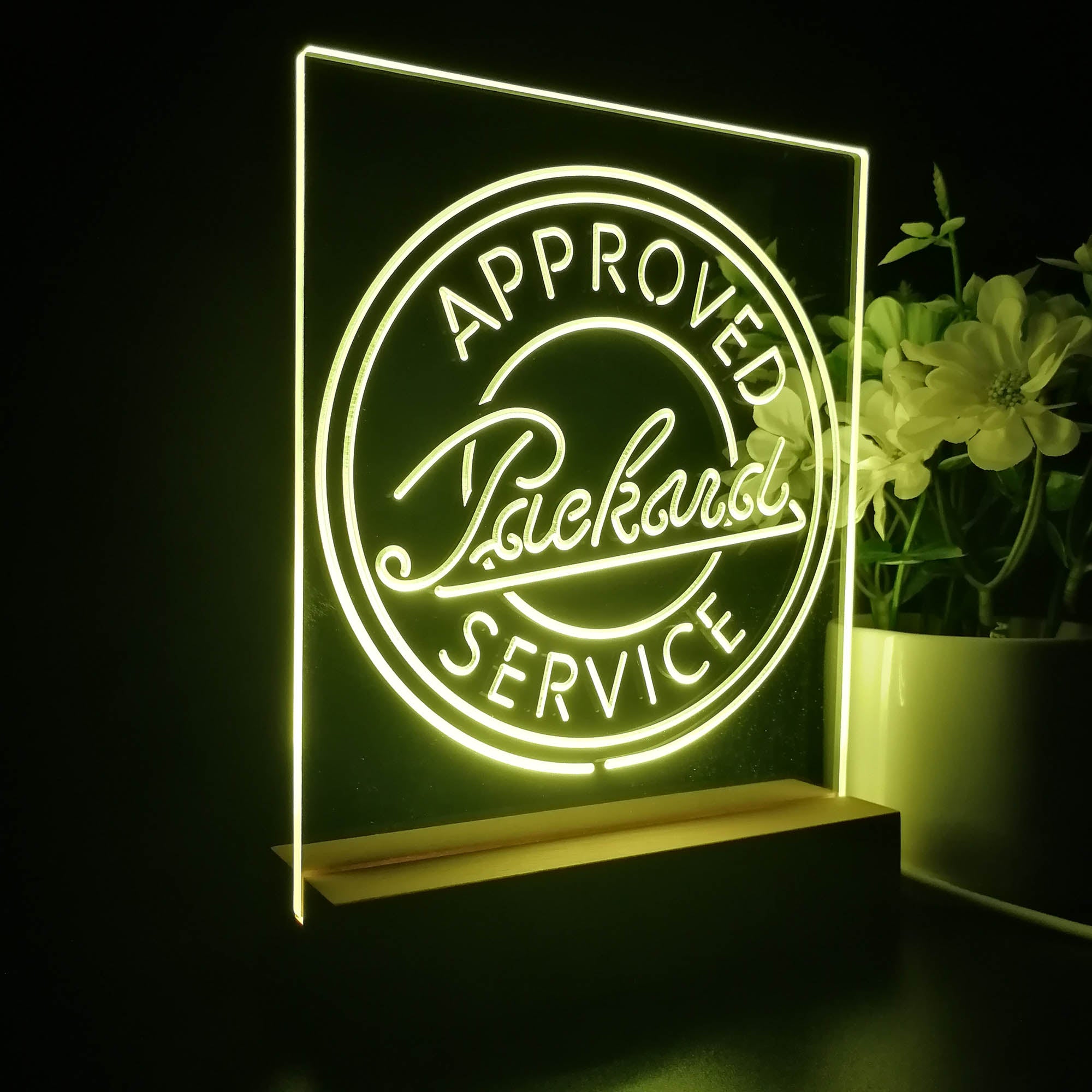 Approved Packard Service Garage 3D LED Illusion Night Light