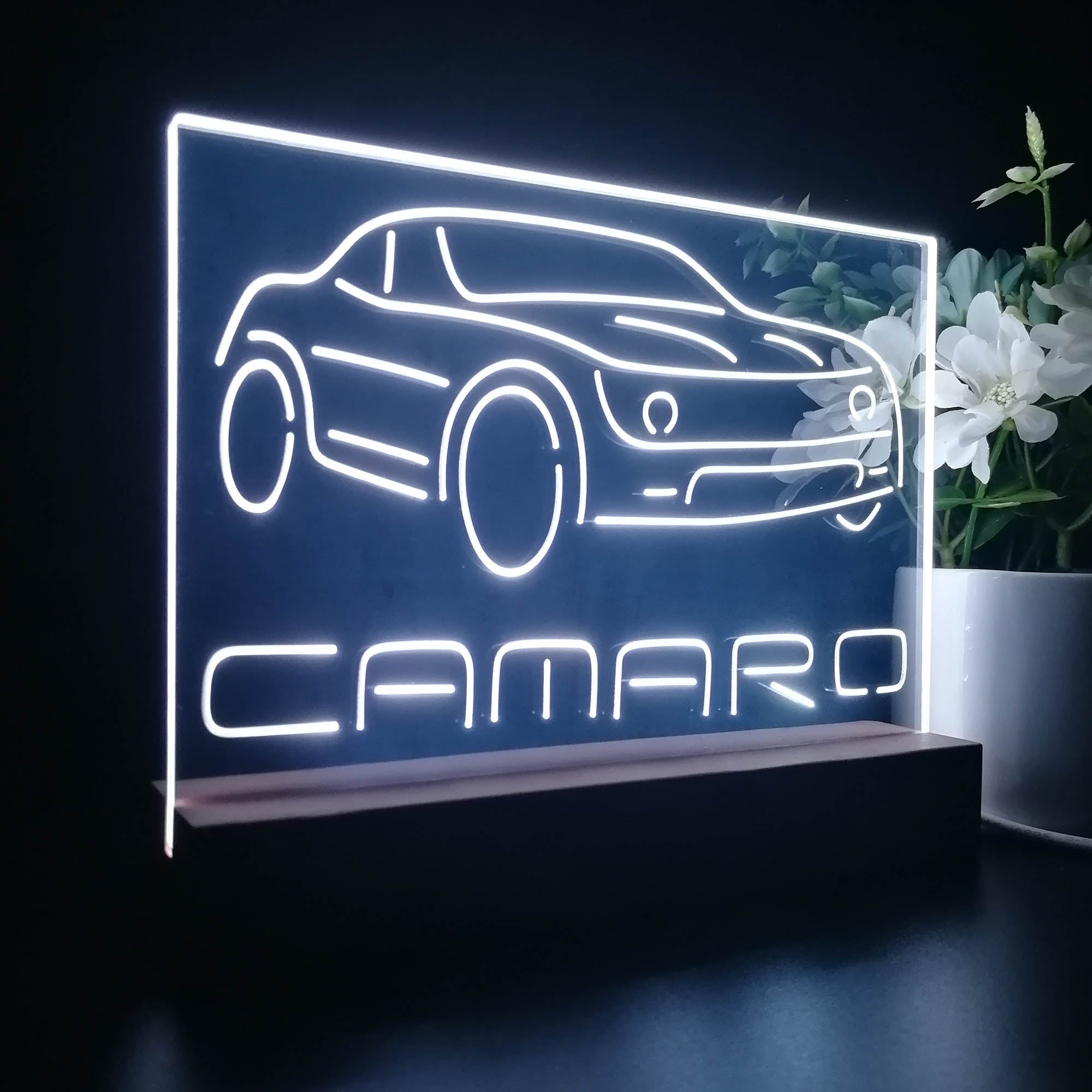 Camaro Chevrolet Car Garage 3D LED Illusion Night Light