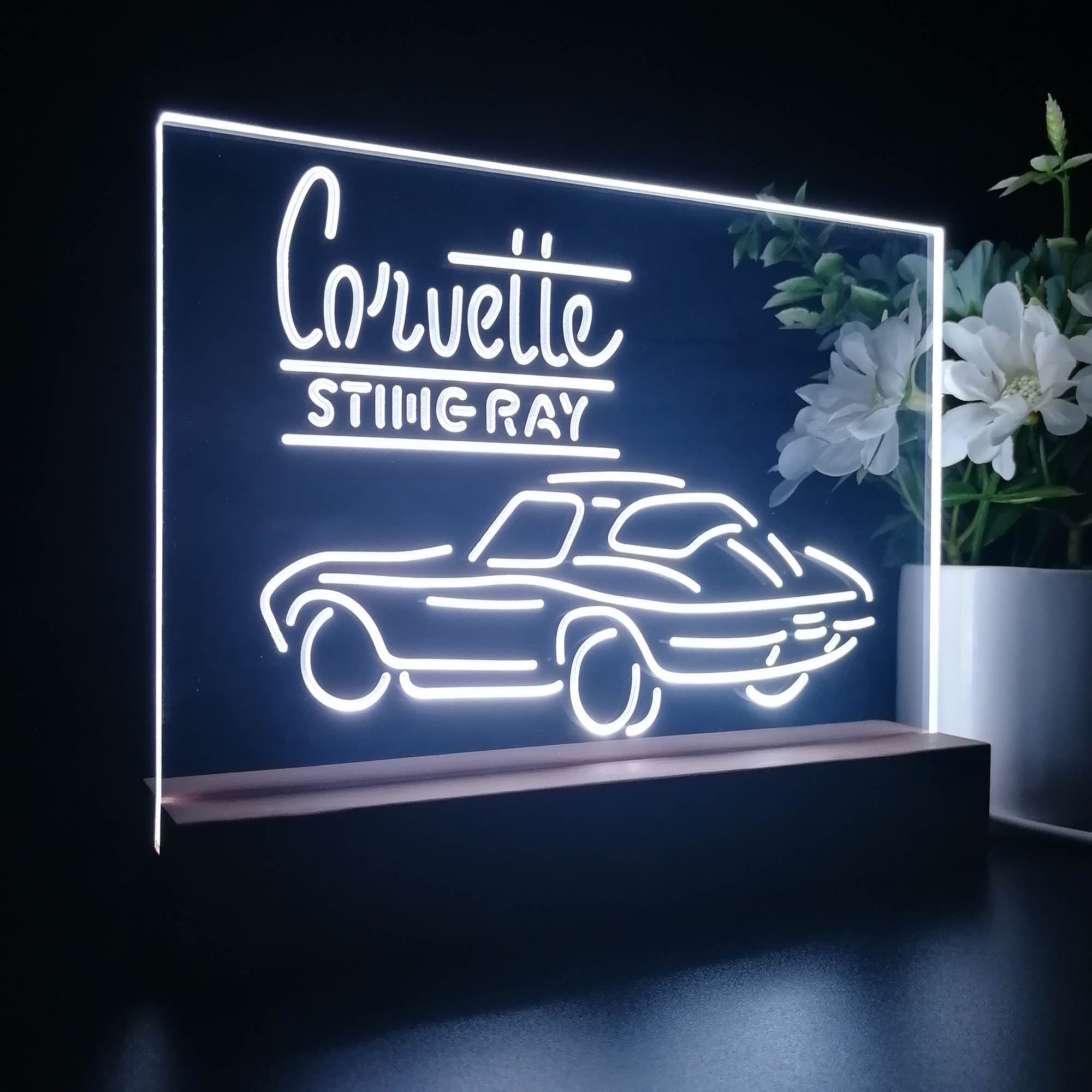 Corvette Sting Ray 3D LED Illusion Night Light