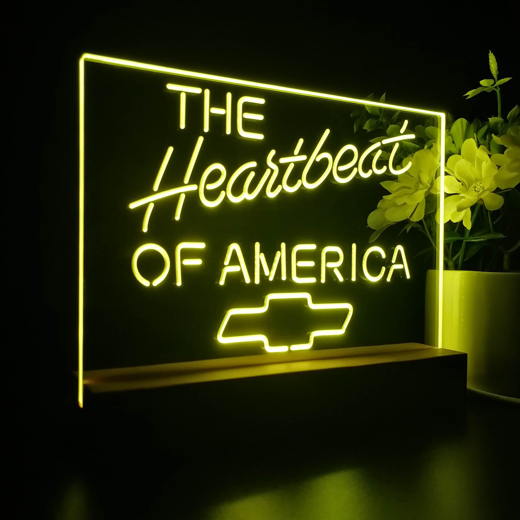 Chevrolet Heartbeat of America 3D LED Illusion Night Light