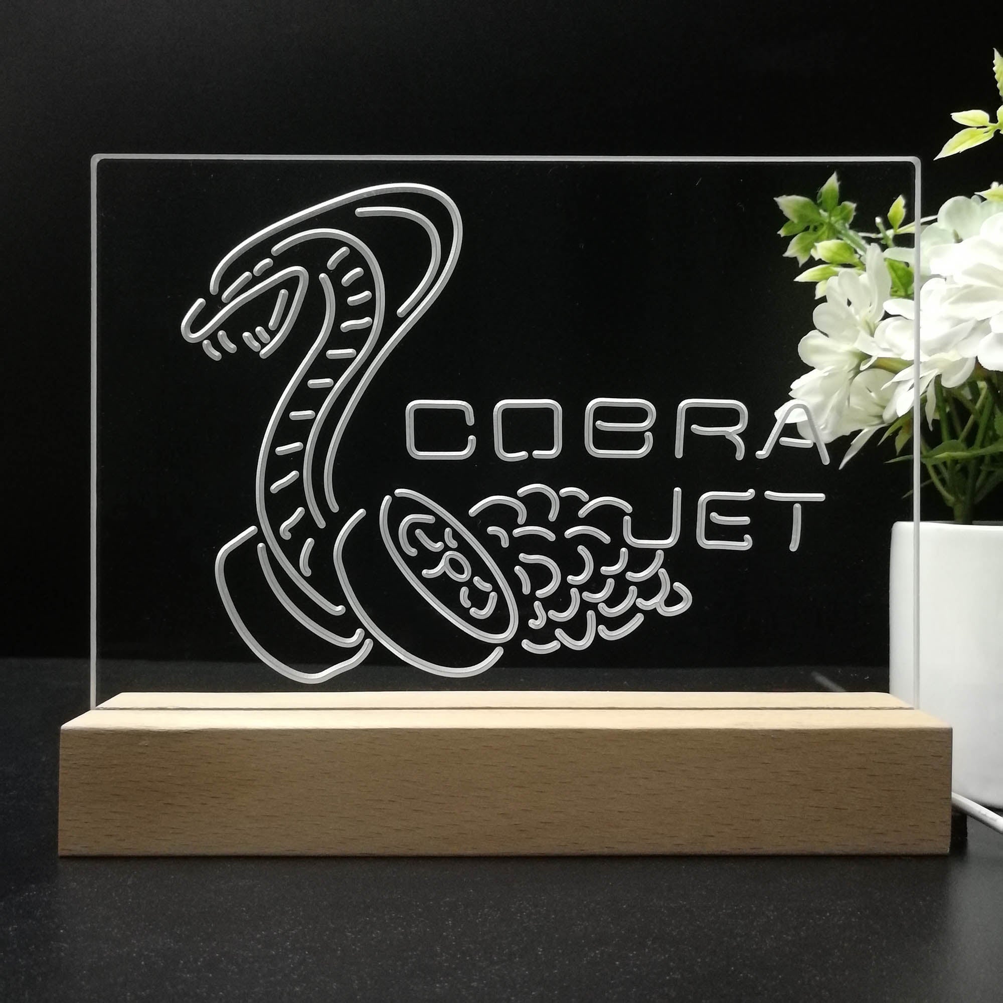 Cobra Jet Car 3D LED Illusion Night Light