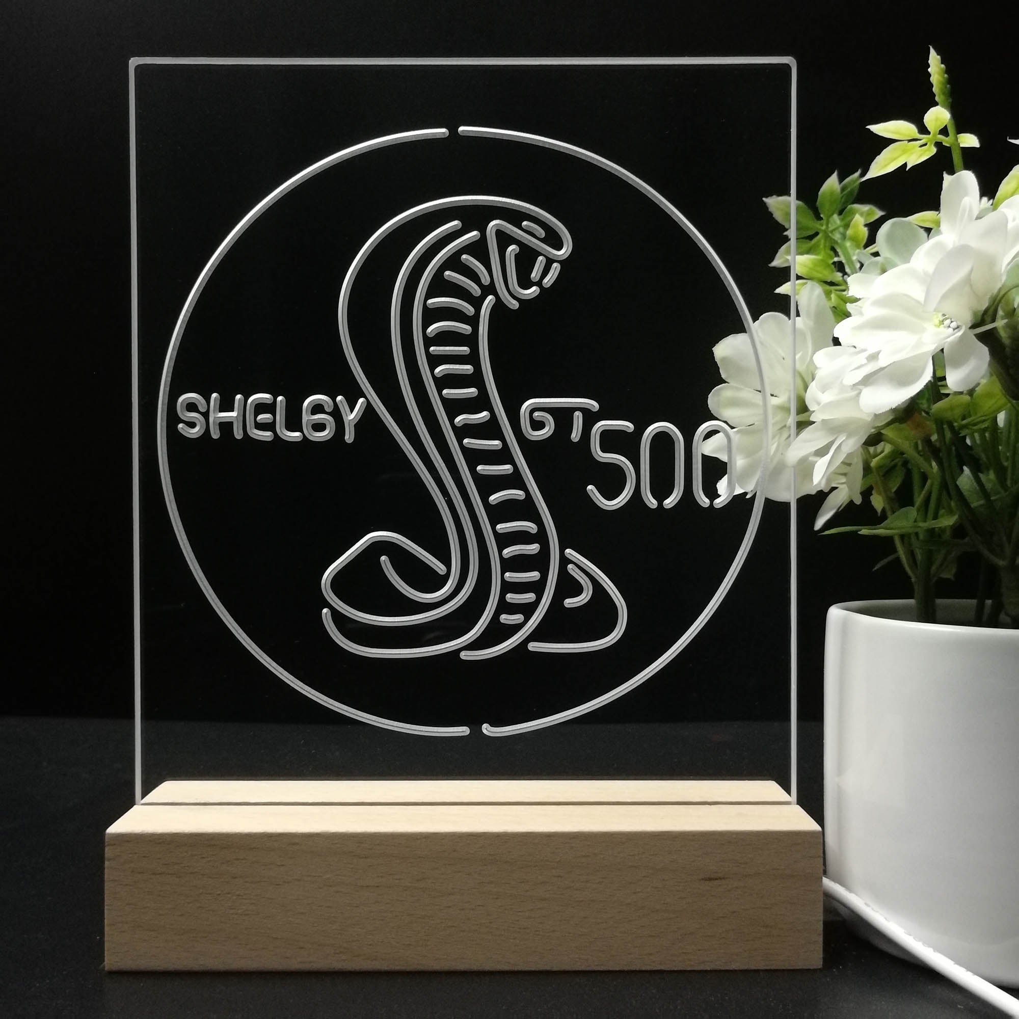 Shelby GT500 3D LED Illusion Night Light