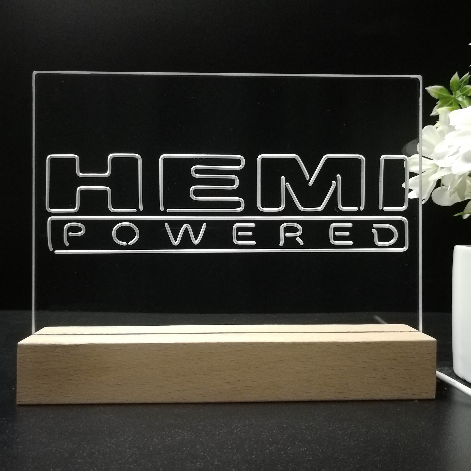 Hemi Powered Car 3D LED Illusion Night Light